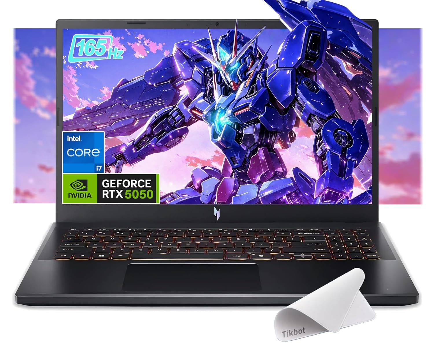 ايسر لابتوب العاب نيترو في 15.6 انش FHD IPS 165Hz ومعالج انتل كور i7-13620H وانفيديا جيفورس RTX 5050 وويندوز 11 هوم مع قاعدة ماوس (16GB RAM و1TB PCIe SSD)