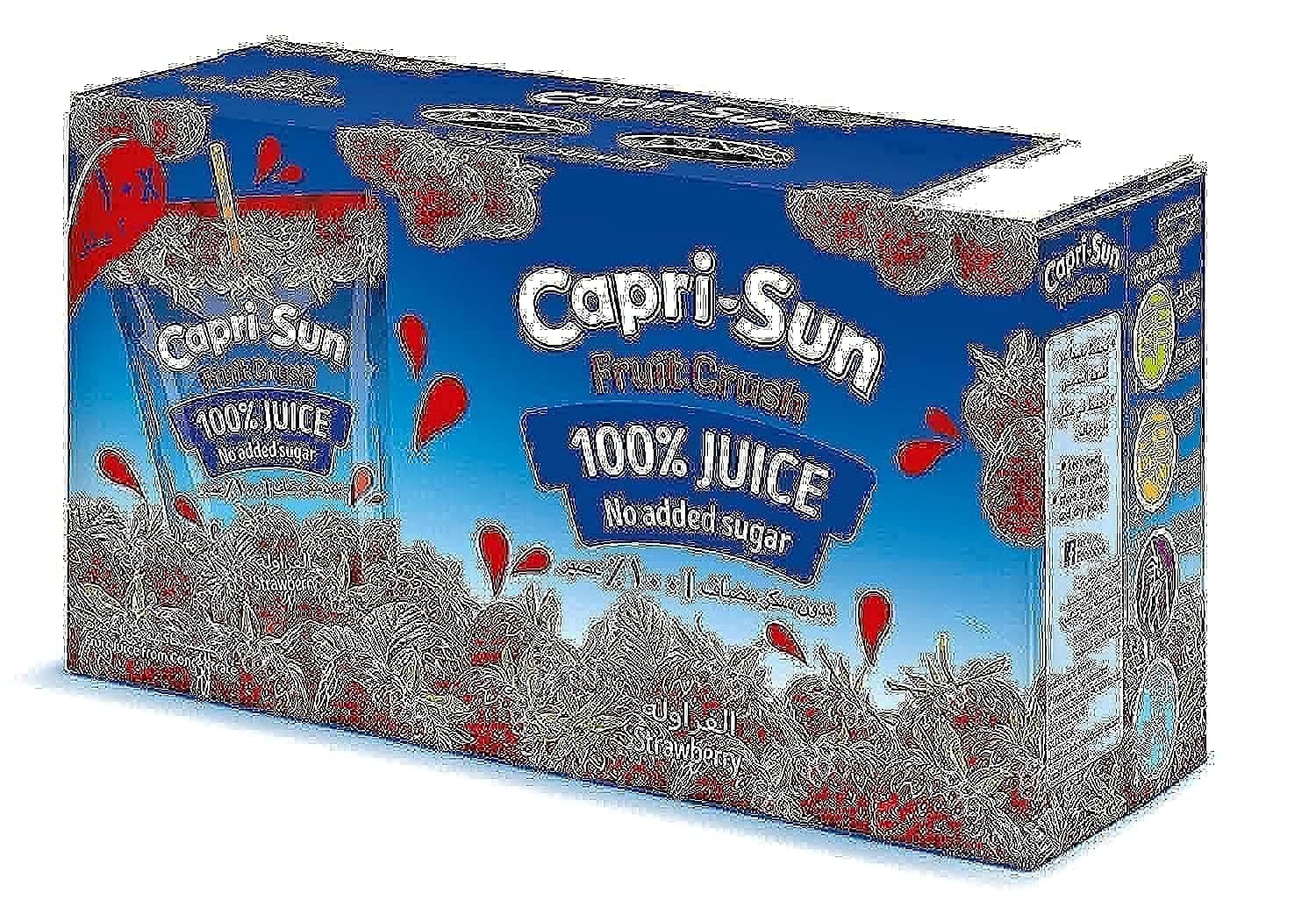 Capri-Sun Strawberry Fruit Juice Drink 10 X 200 ml- Pack of 1
