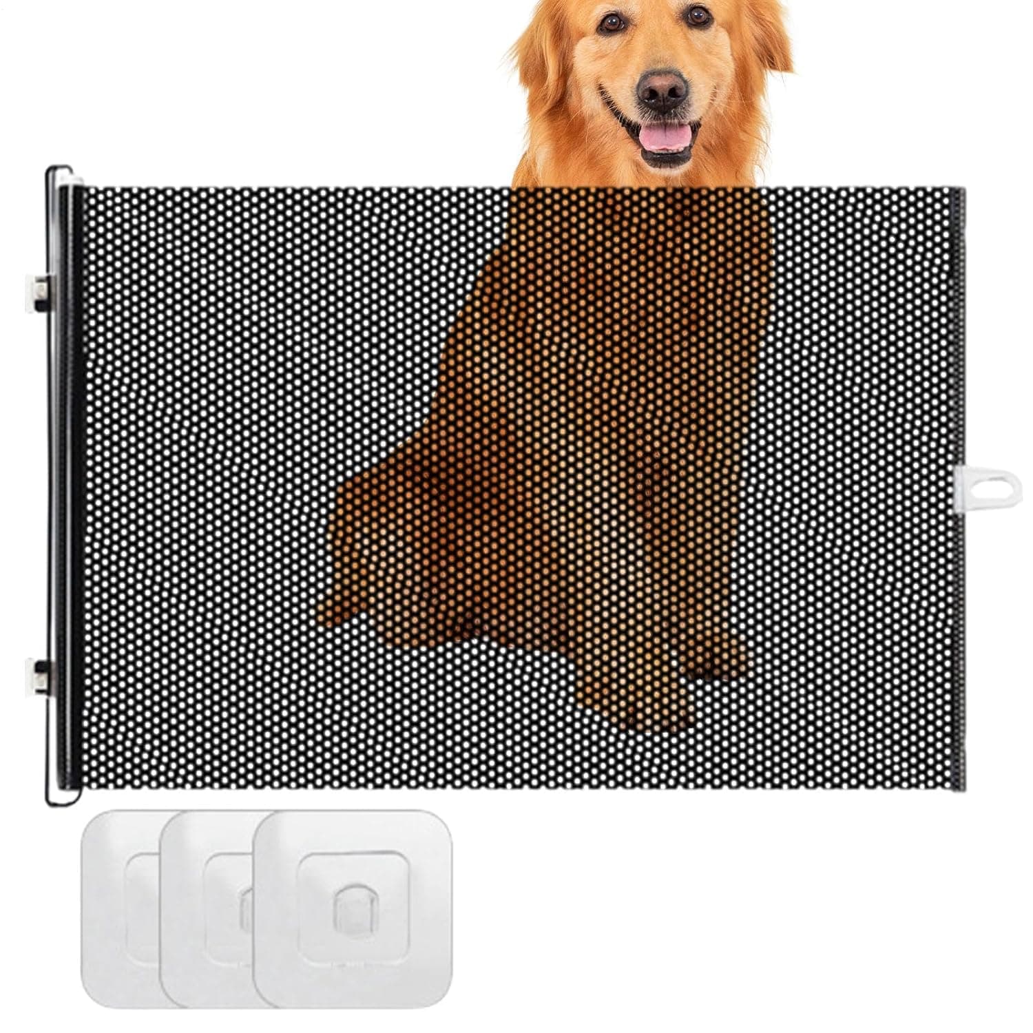 Retractable Door Gate Retractable Pet Safety Fence Guard Enclosure Safety | Retractable Gate Indoor Safety, Play, Rest, Indoor, Outdoor, Doorways, Stairways, House, Kids, Tots, Kids, Tots