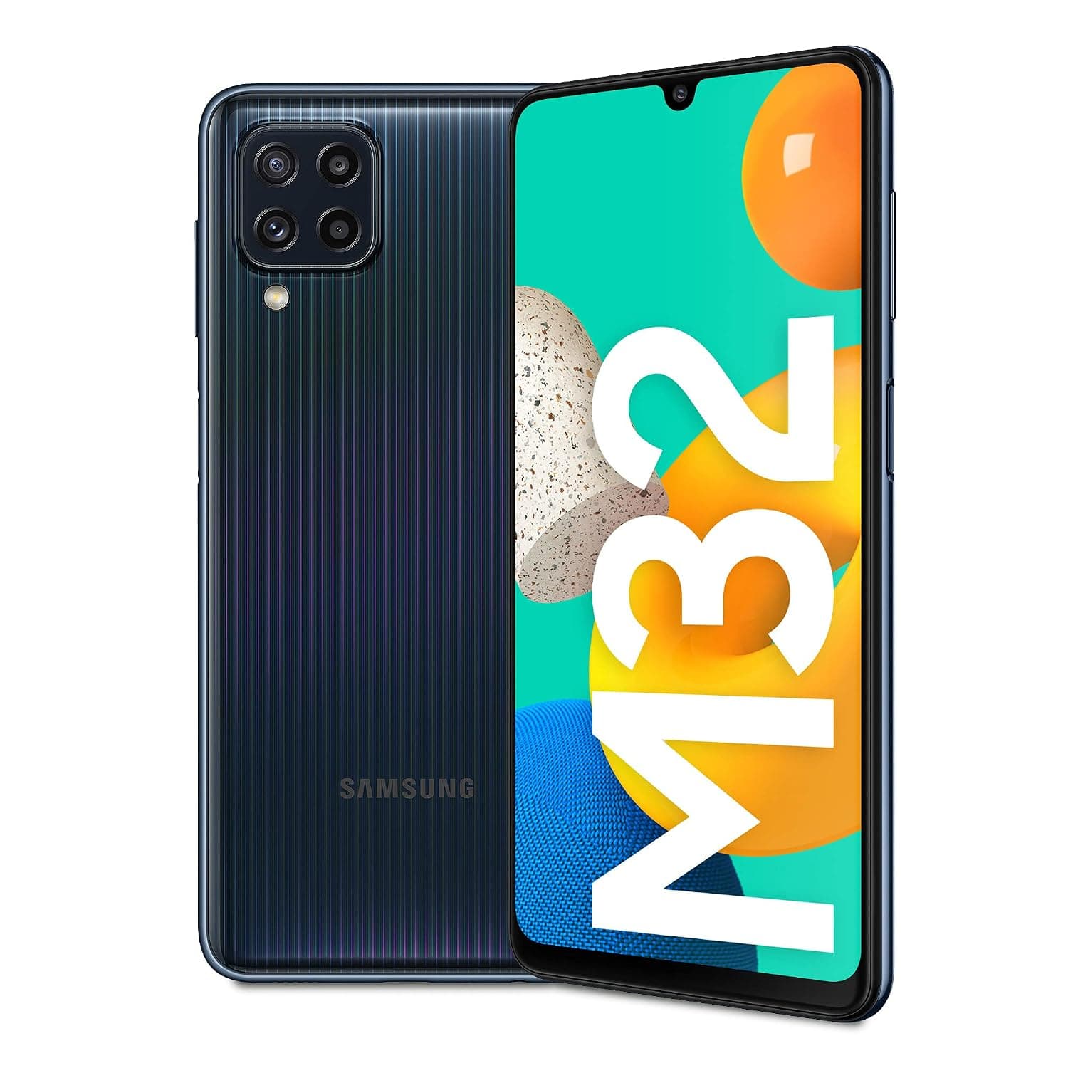 Samsung Galaxy M32 Dual-Sim 128GB ROM + 6GB RAM (GSM only | No CDMA) Factory Unlocked 4G/LTE SmartPhone (Black) - International Version