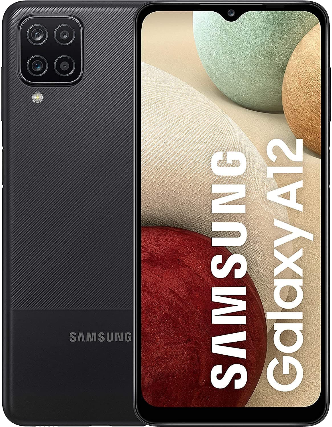 Samsung Galaxy A12 Nacho Dual-SIM 128GB ROM + 4GB RAM (GSM Only | No CDMA) Factory Unlocked Android 4G/LTE Smartphone (Black) - International Version