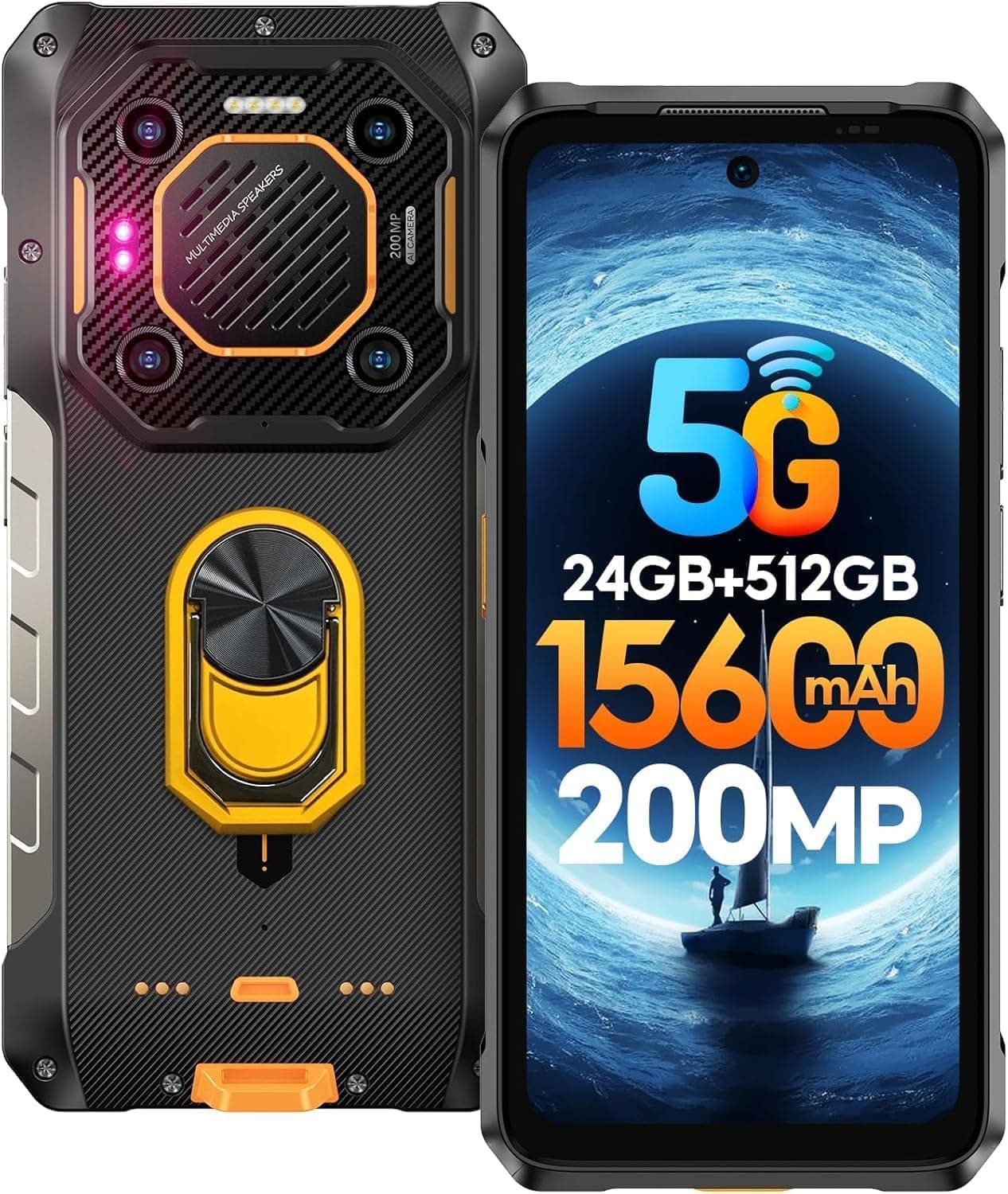 Armor 26 Ultra Rugged Smartphone 12GB+512GB, 6.78 inch Android 13 MediaTek Dimensity 8020 15600mAh 200MP Camera 5G NFC