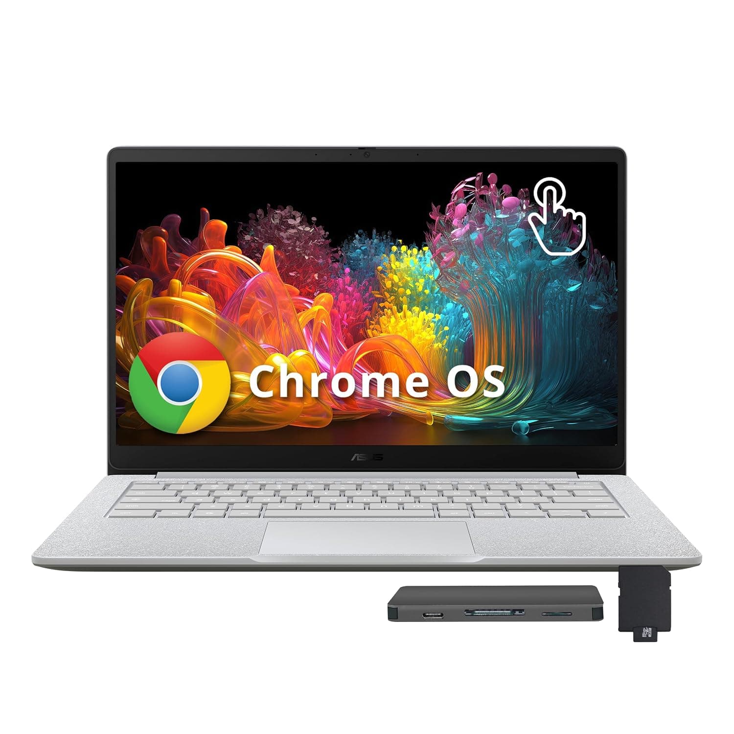 ASUS Chromebook CX 14" FHD Touchscreen Laptop, Intel Celeron N4500, 8GB LPDDR4X, 288GB Storage (128GB eMMC+160GB Docking Station Set), Intel UHD Graphics, Long Battery Life, WiFi 6, Chrome OS, Gray