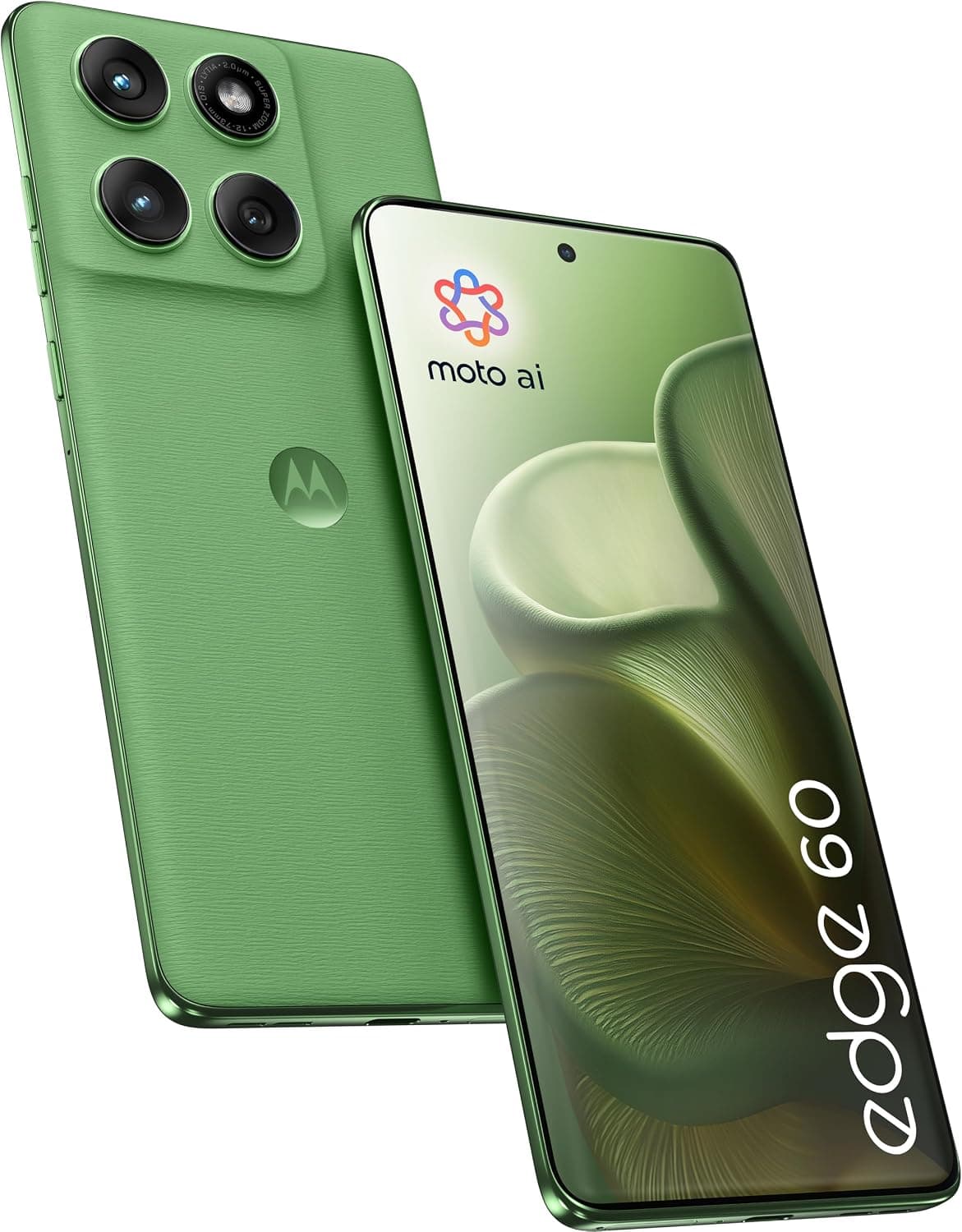Motorola Edge 60 Dual-SIM 256GB ROM + 8GB RAM (GSM Only | No CDMA) Factory Unlocked 5G Smartphone (Pantone Shamrock) - International Version