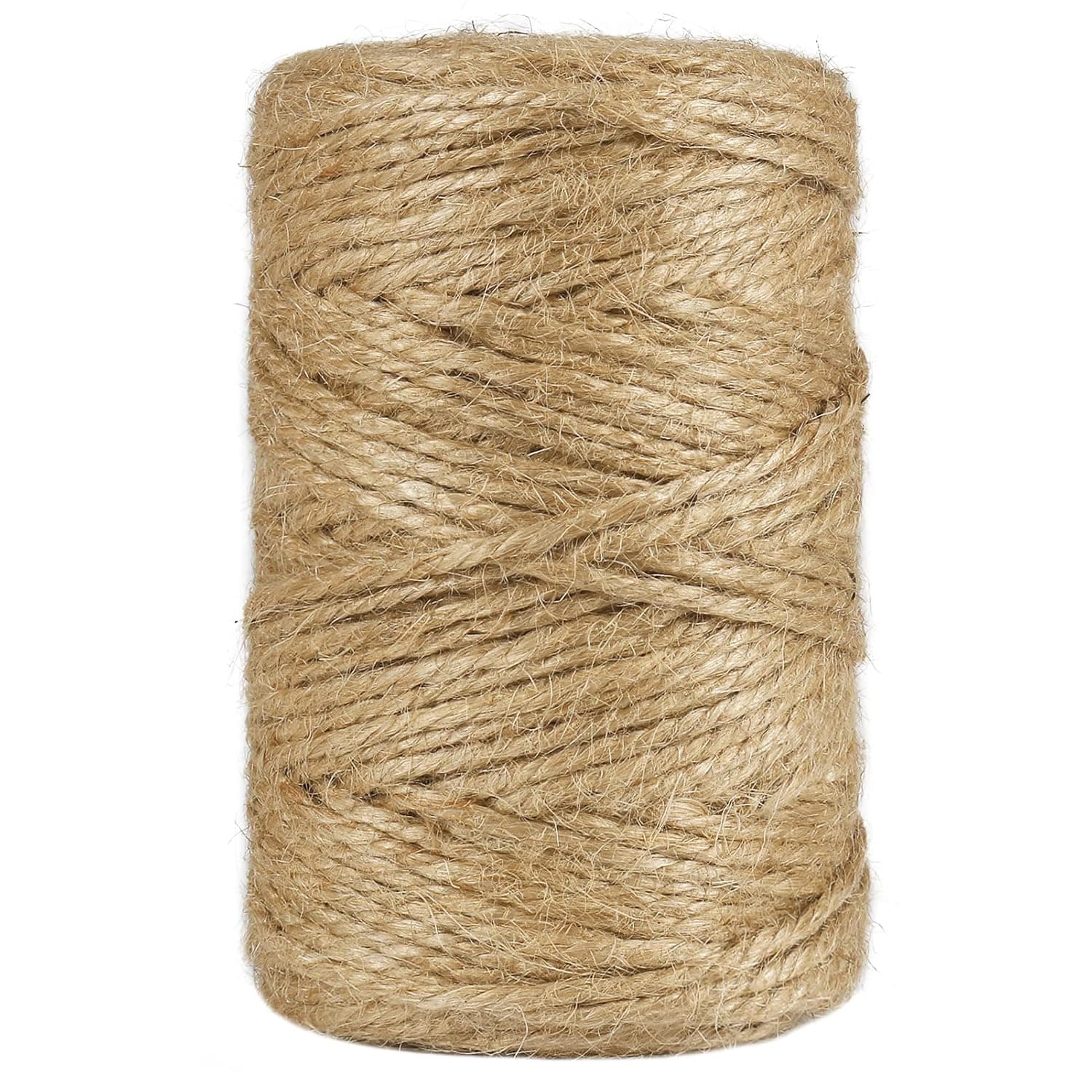 Shintop 3mm Twine, 328 Feet Garden Twine Heavy Duty 3Ply Natural Jute String for Arts, Crafts, Gift Wrapping and Climbing Plants (Brown)
