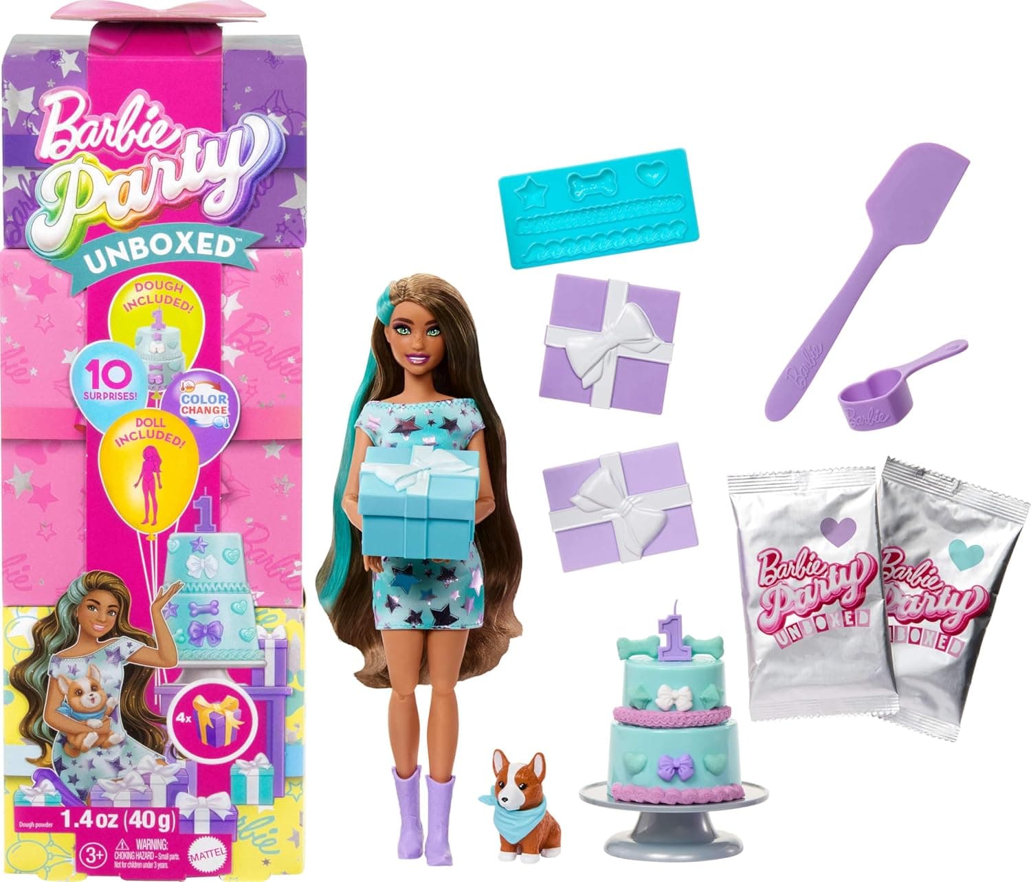 Barbie️ Party Unboxed Reveal - Brunette