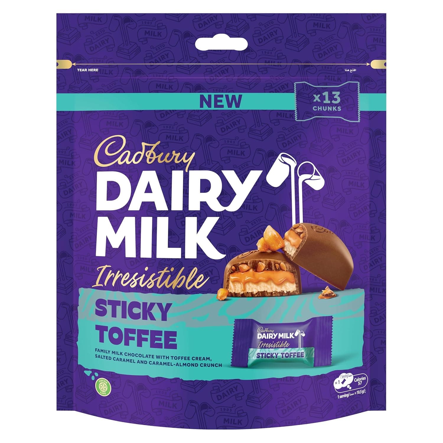 Cadbury Dairy Milk Irresistible Sticky Toffee Chocolate Minis 136.5G