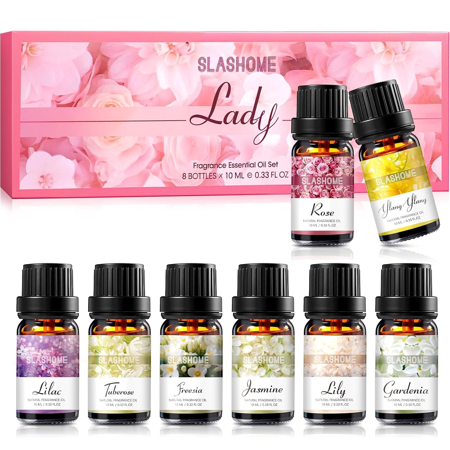 Women Essential Oils Set | 8 Pcs Autumn Essential Oils for Diffusers for Home, Fragrance Oil for Candle, Aromatherapy Gift Set | Pumpkin Pie, Cinnamon, Apple Cider, Vanilla, Fall Leaf & More