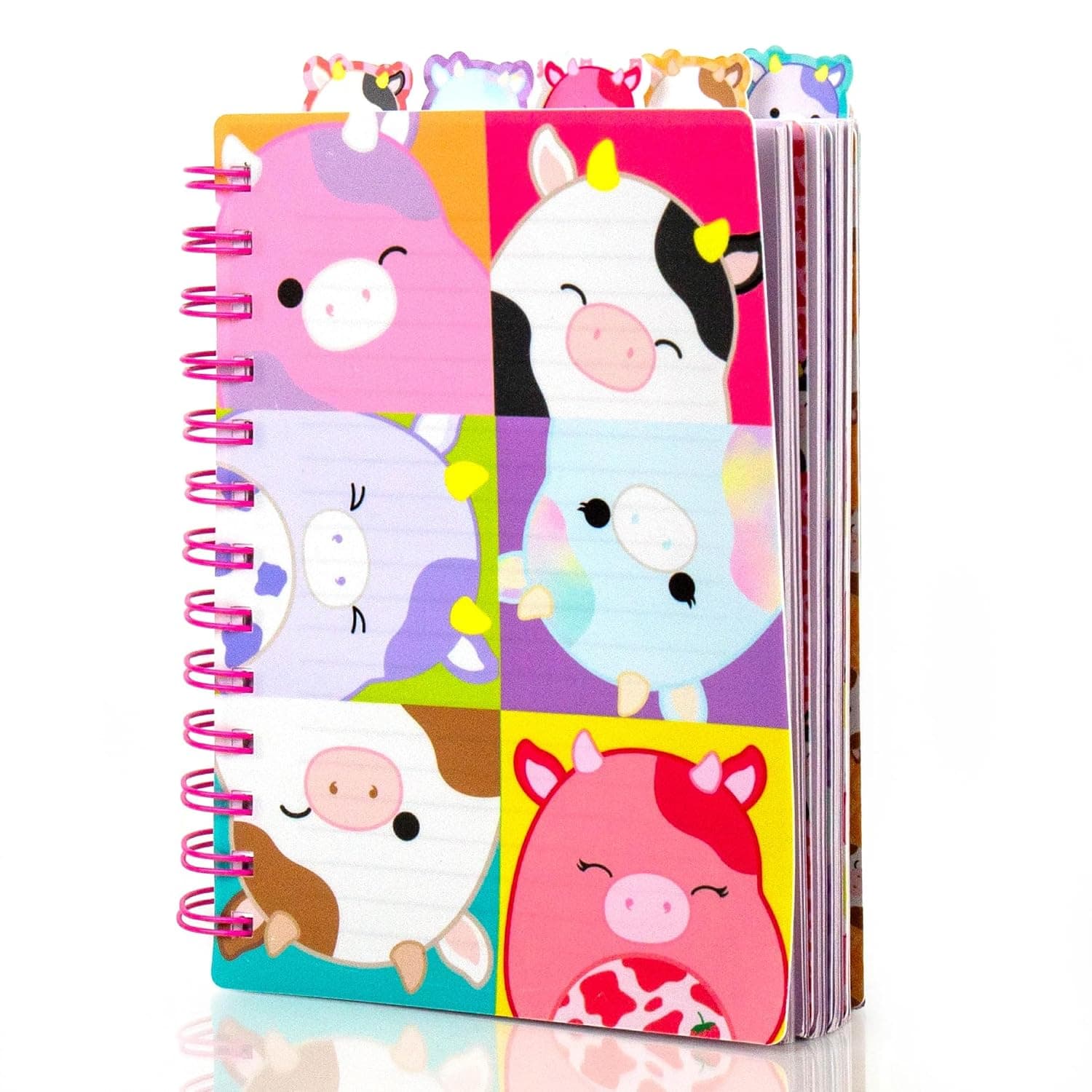 Squishmallows Original Tab Journal, 5 Tabs, Spiral Bound, Journals for Teens, Birthday Gift, Journaling Kit, Journal Set, Kids Journal, Stationery Set for Girls, Sketch Journal, Diary