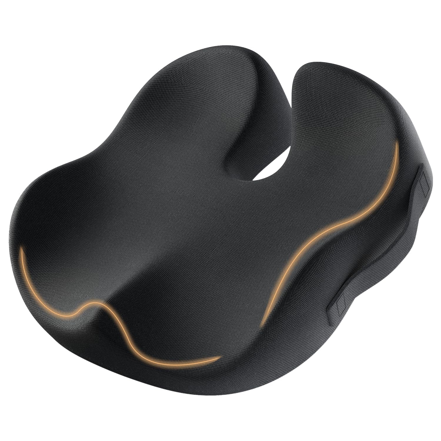 ProtoArc Seat Cushion, Office Chair Cushion for Sciatica, Coccyx Cushion, Ergonomic Memory Foam Seat Cushion for Car, Home, Pressure Relief Pad for Hip, Tailbone, All Day Comfort - Black | Coccyx Cushion, Ergonomic Memory Foam Seat Cushion for Car, Home, Pressure Relief Pad for Hip, Tailbone, All Day Comfort