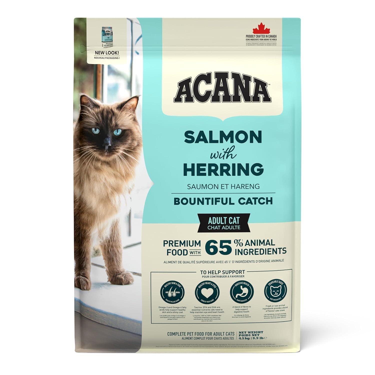 Acana Bountiful Catch Dry Food Salmon, Herring & Hake for Cats 4.5kg