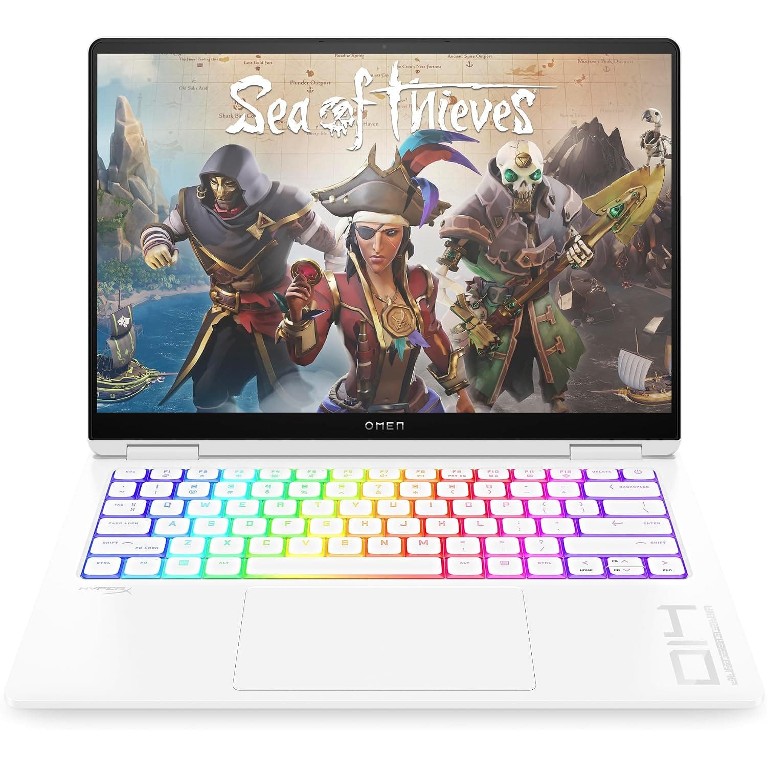 HP OMEN Transcend Gaming Laptop 14-fb0010nx, 14" 2.8K, Intel Core Ultra 7-155H, NVIDIA GeForce RTX 4050,16GB RAM, 512GB SSD, En-Ar Keyboard, 2 Year Warranty, Windows 11 Home, Ceramic white - 9Y9U9EA