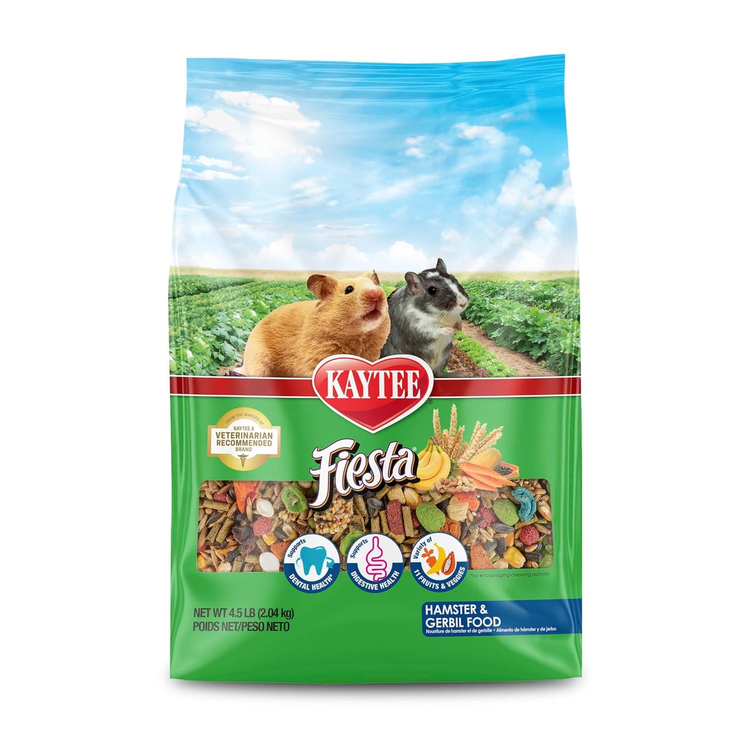 Kaytee Fiesta Pet Hamster And Gerbil Food, 4.5 Pound