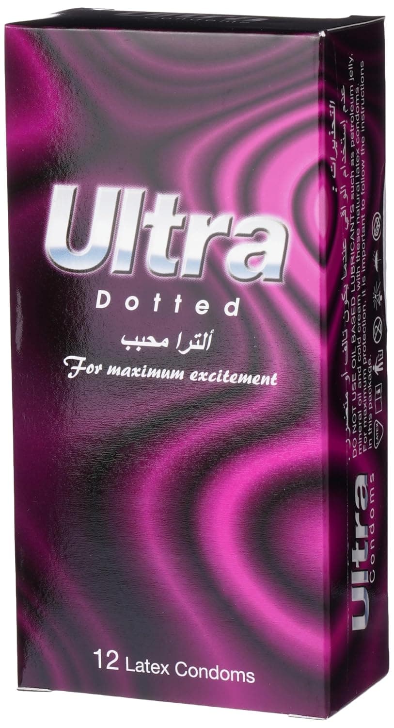 Ultra condoms 12 Pieces, Dotted
