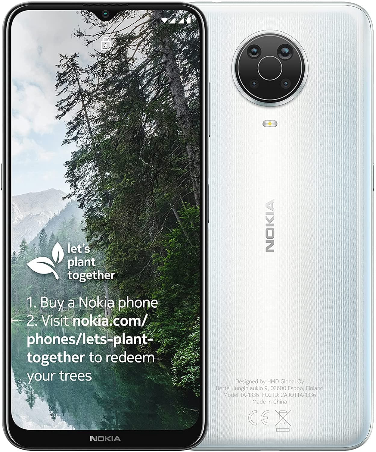 Nokia G20 Dual-SIM 64GB ROM + 4GB RAM (GSM Only | No CDMA) Factory Unlocked 4G/LTE Smart Phone (Glacier) - International Version