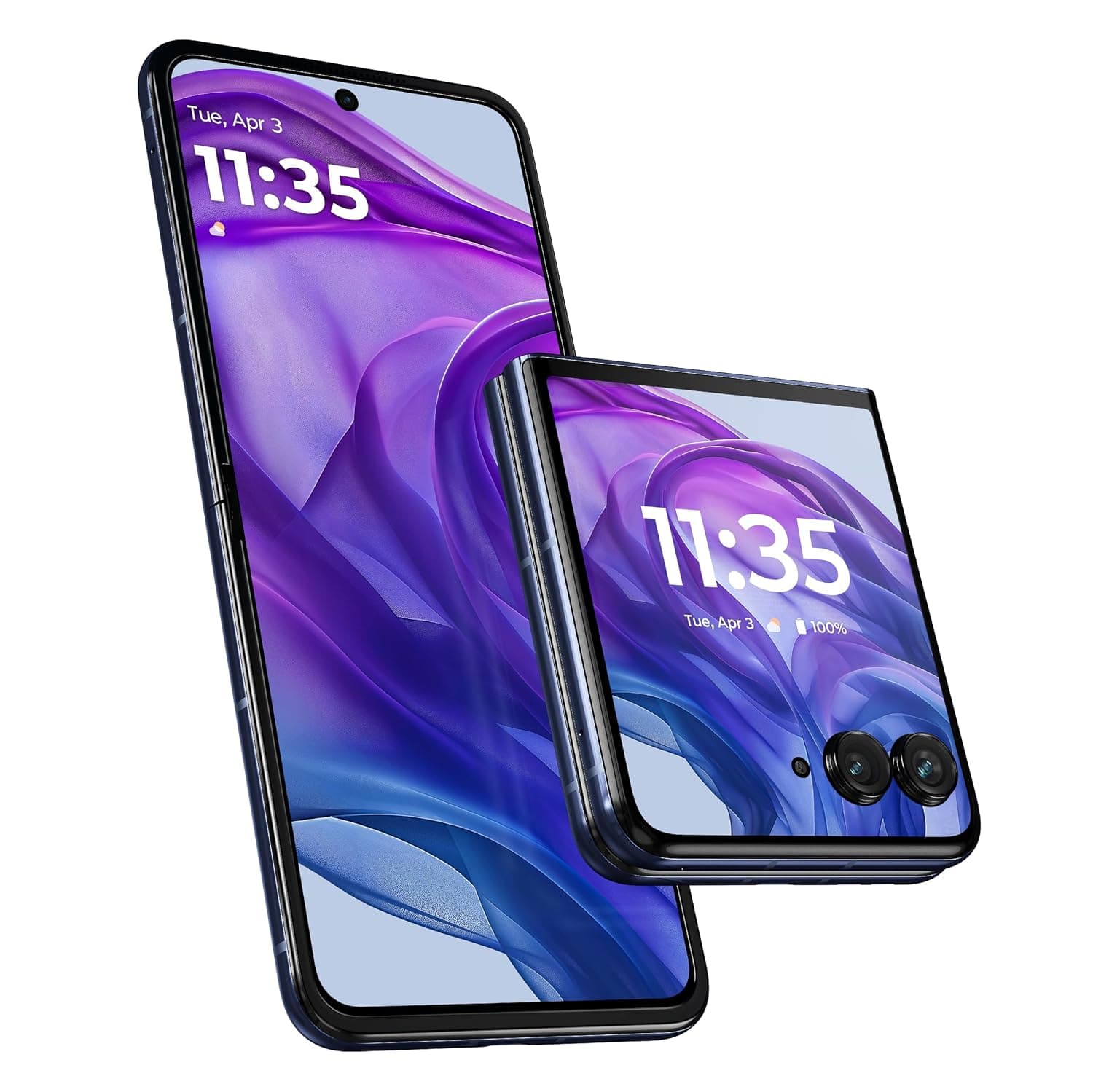 MOTOROLA Razr 50 Ultra 5G, 12GB+12GB RAM, 512 GB ROM, Snapdragon 8s Gen 3, 6.9 + 4.0", TurboPower 45W, Midnight Blue