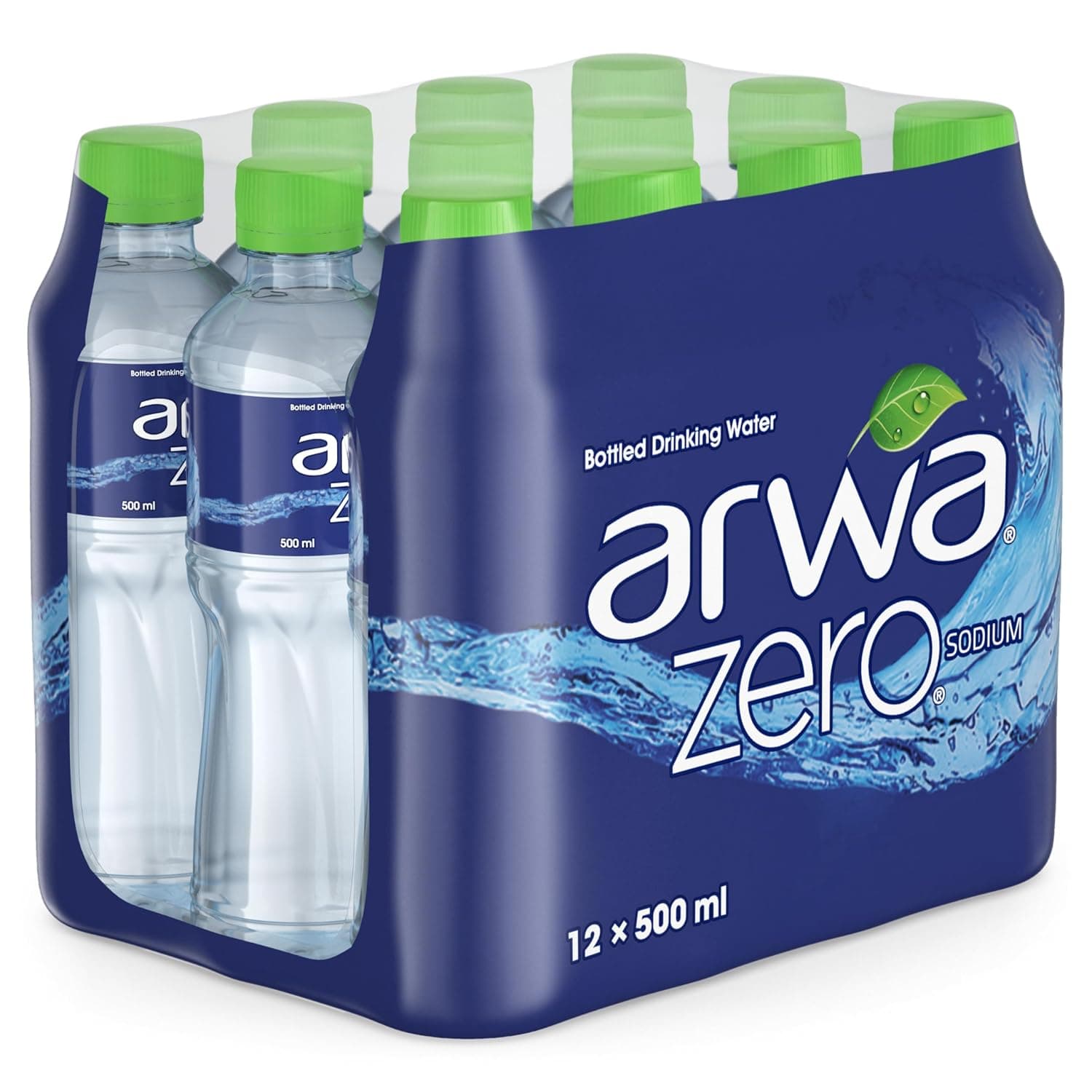 Arwa Zero Bottled Drinking Water, 12pcsx500ML pack