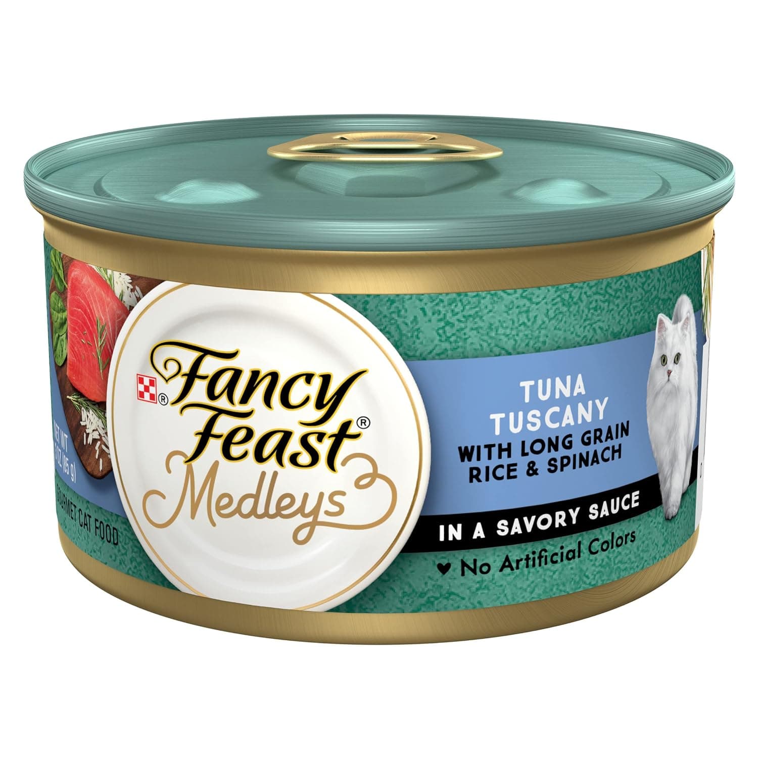 Purina Fancy Feast Medleys Tuna Tuscany Wet Cat Food 85g x24 cans
