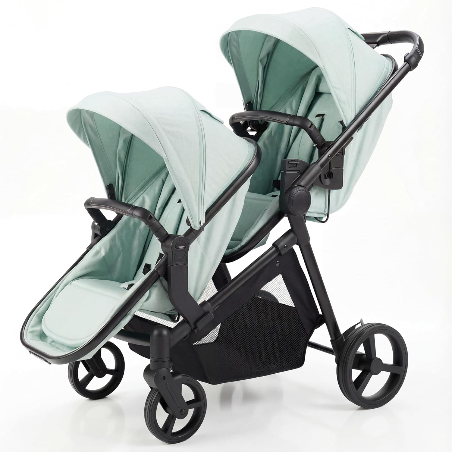 Double Stroller for Twins Infants and Toddlers, Foldable Tandem, Convertible Twin to Single Stroller, Compact Light Weight, Ages 0-3 Years (B0G4LS2W5D)