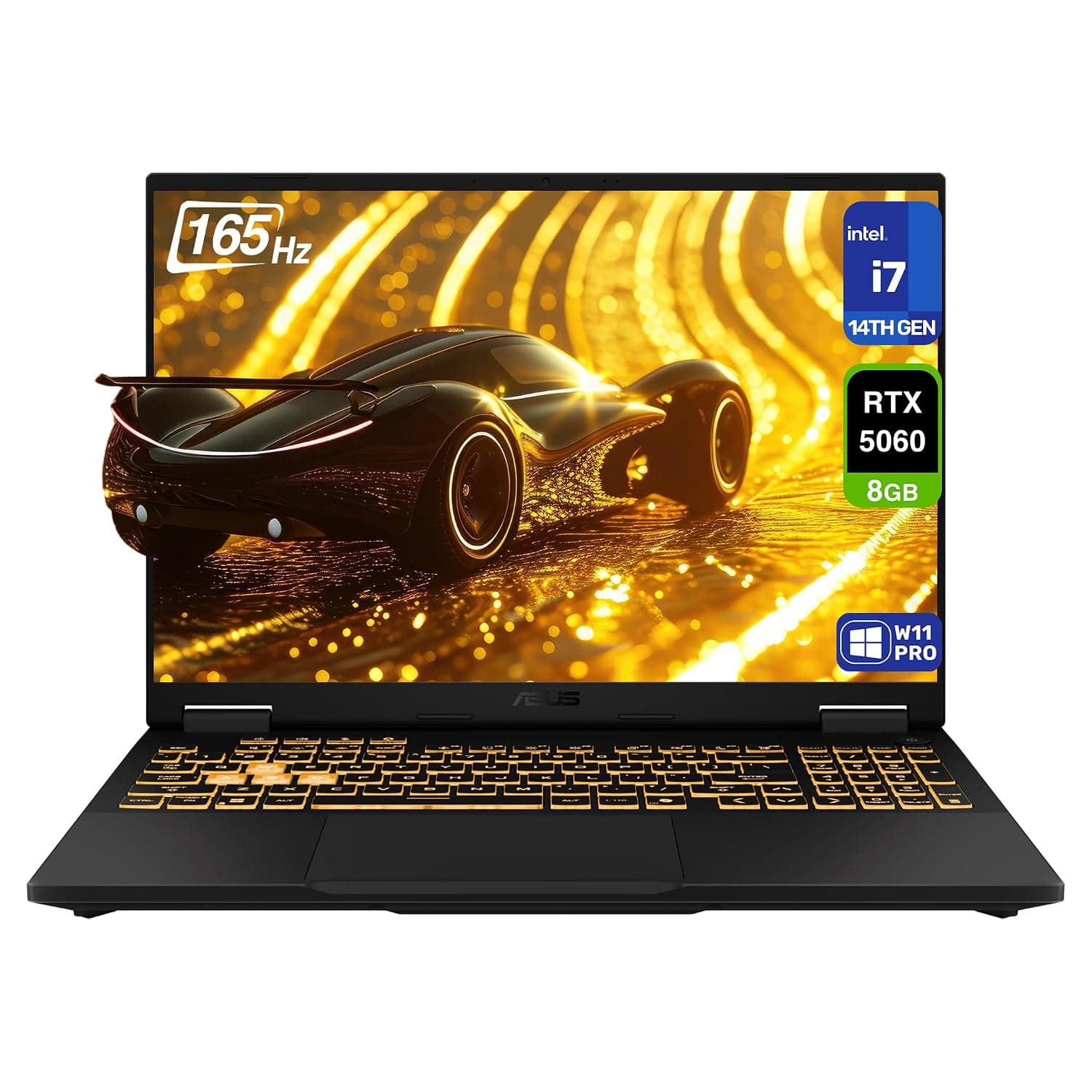 ASUS TUF F16 Gaming Laptop, Intel i7-14650HX, 32 GB DDR5 RAM, 1 TB PCIe SSD, 16'' FHD+ (1920x1200) 165Hz Display, Nvidia G-Force RTX 5060, RGB Backlit Keyboard, W11 Pro, Jaeger Grey