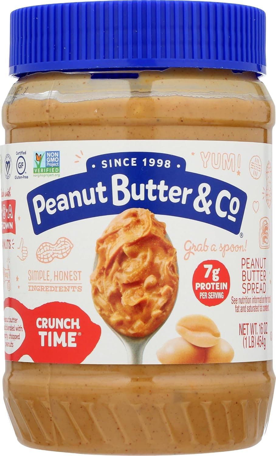 Peanut Butter & Co Crunch Time Peanut Butter Spread, 454G - Pack of 1
