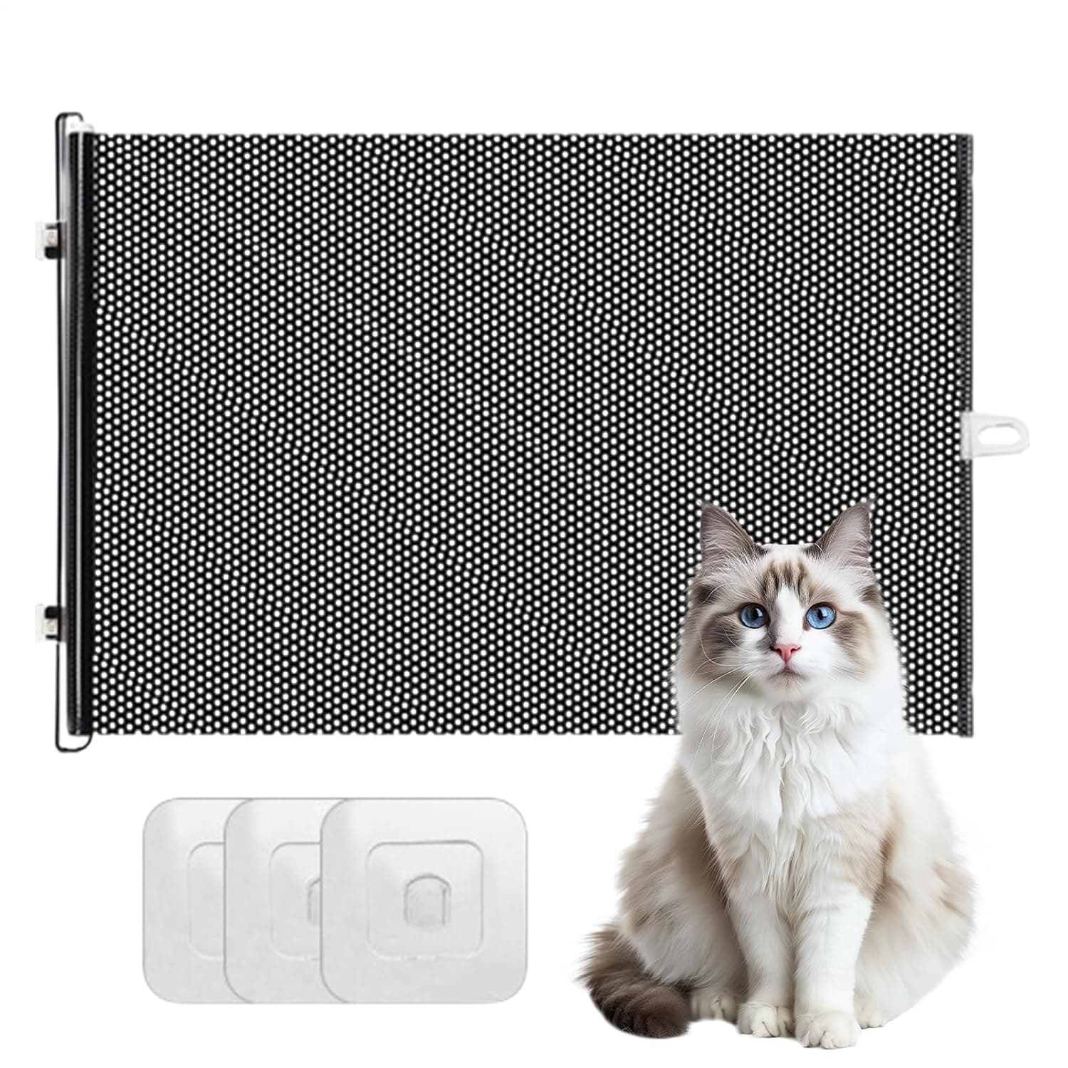 Retractable Door Barrier for Pets Safety Screen Rest Play | Retractable Gate Indoor Safety, Play, Rest, Indoor, Outdoor, Doorways, Stairways, House, Kids, Tots, Kids, Tots
