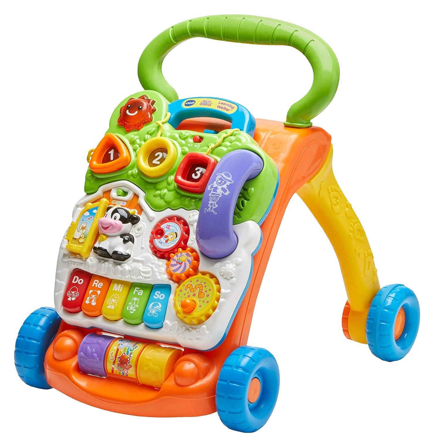VTech FIRST STEPS LEARNING WALKER (Green & Orange)