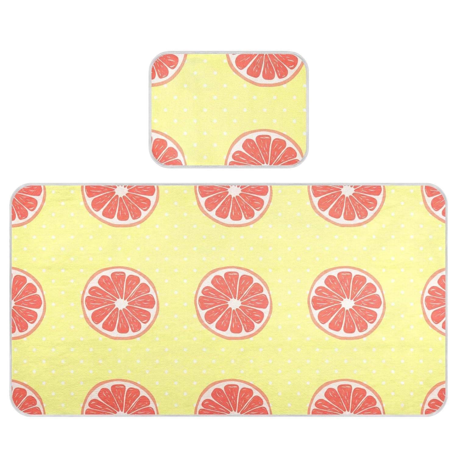 Grapefruit Slices Baby Cooling Mattress Pad, Soft & Breathable Cooling Mat Keep Baby Cool in Summer 28x52 in, Nursery Essential