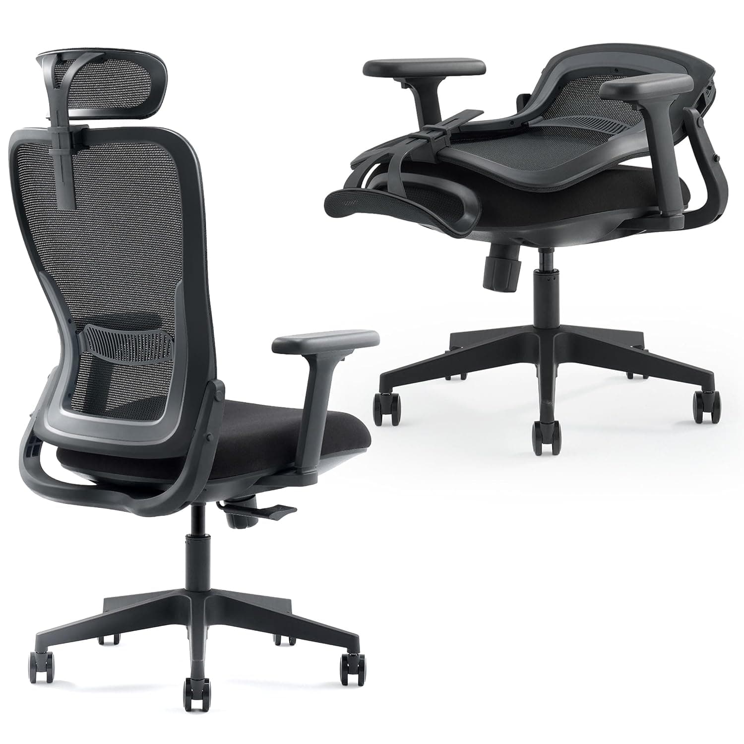 Tervo Model Y | Folding Office Chair for Small Spaces | Gaming Chair for Adults & Kids | Ergonomic Mesh Computer Chair | Foldable Desk Chair Home Work |