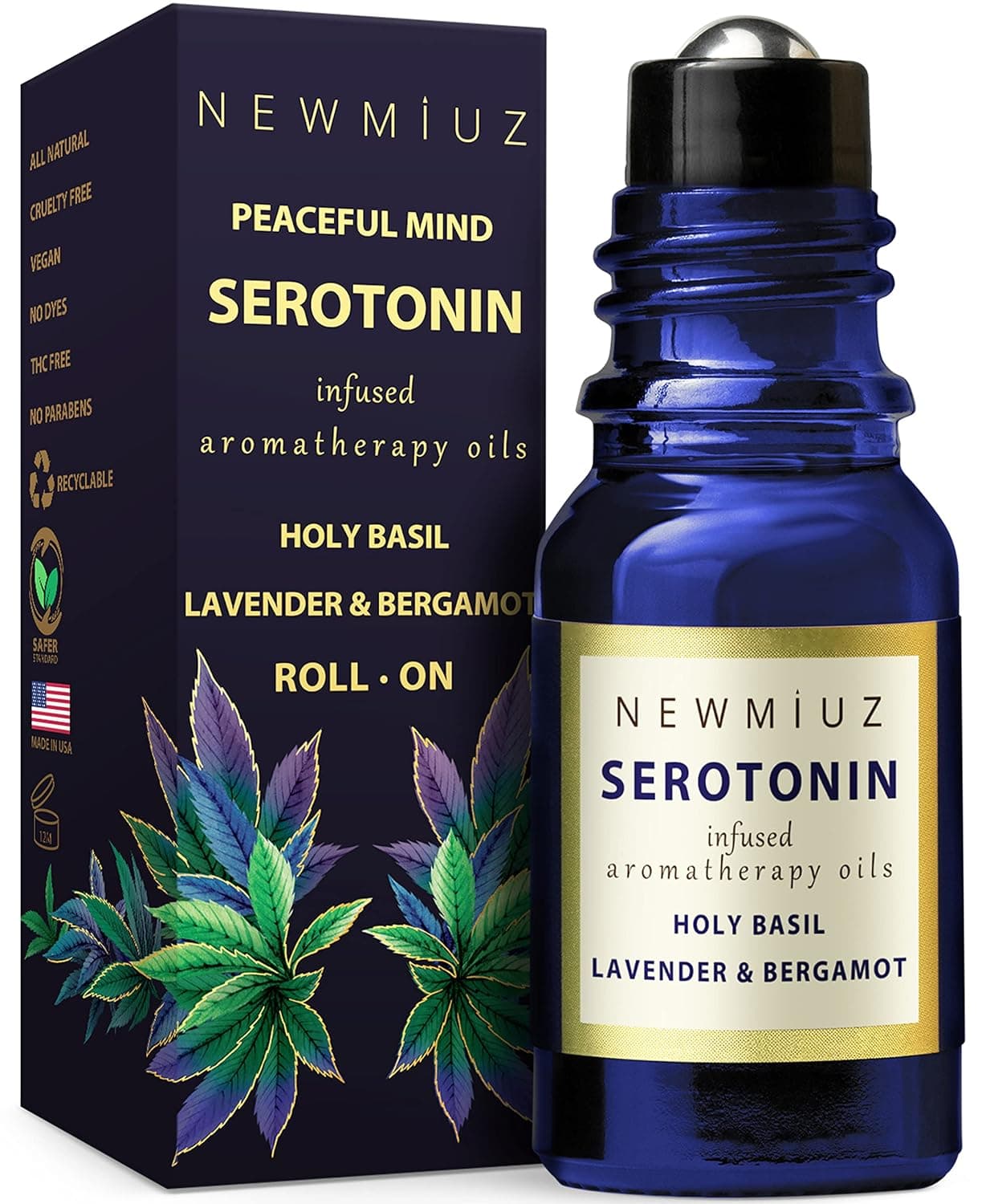 Migraine Roll on Stick Headache Magnesium Arnica Montana Oil Peppermint Eucalyptus Lavender Spearmint Essential Oil Roller Bruise Stress Relief Gifts for Women Perfect Stocking Stuffers
