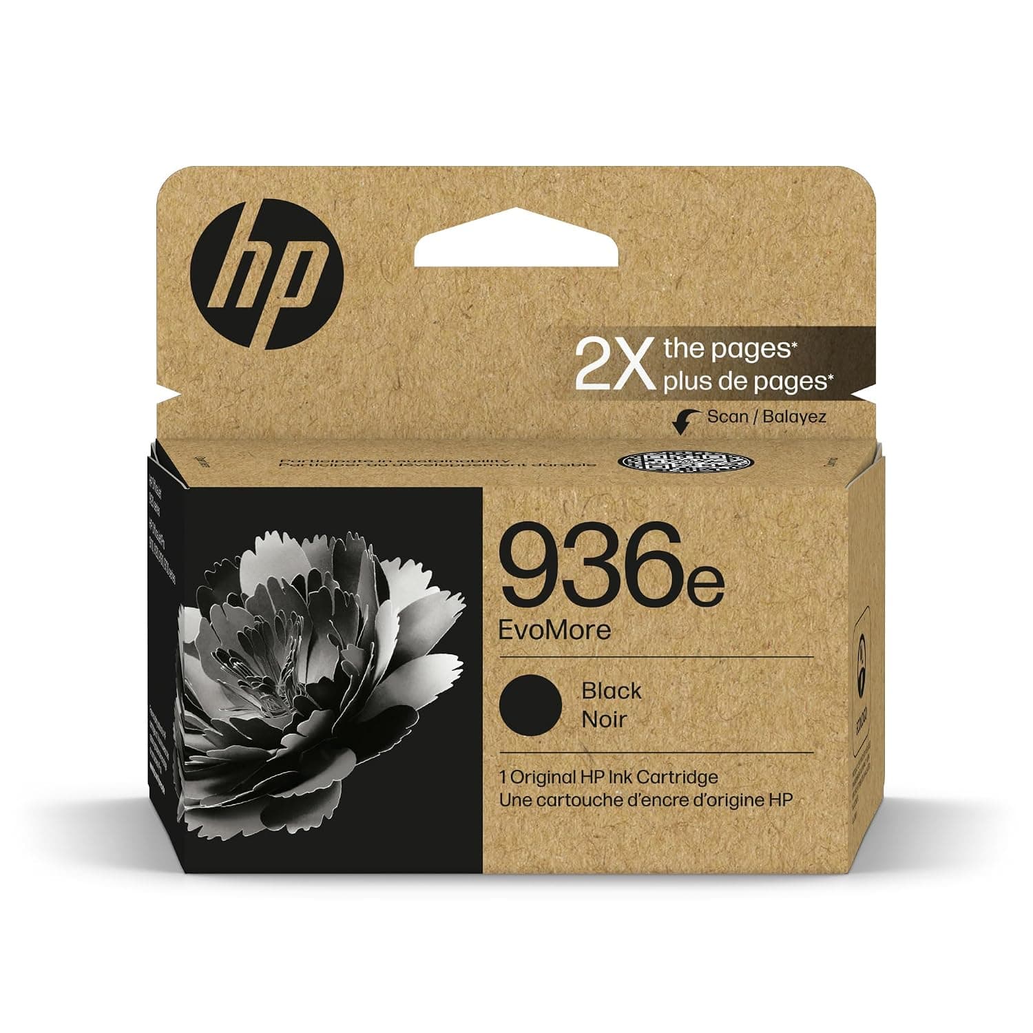 HP 936e EvoMore Black Original Ink Cartridge (4S6V6LN)