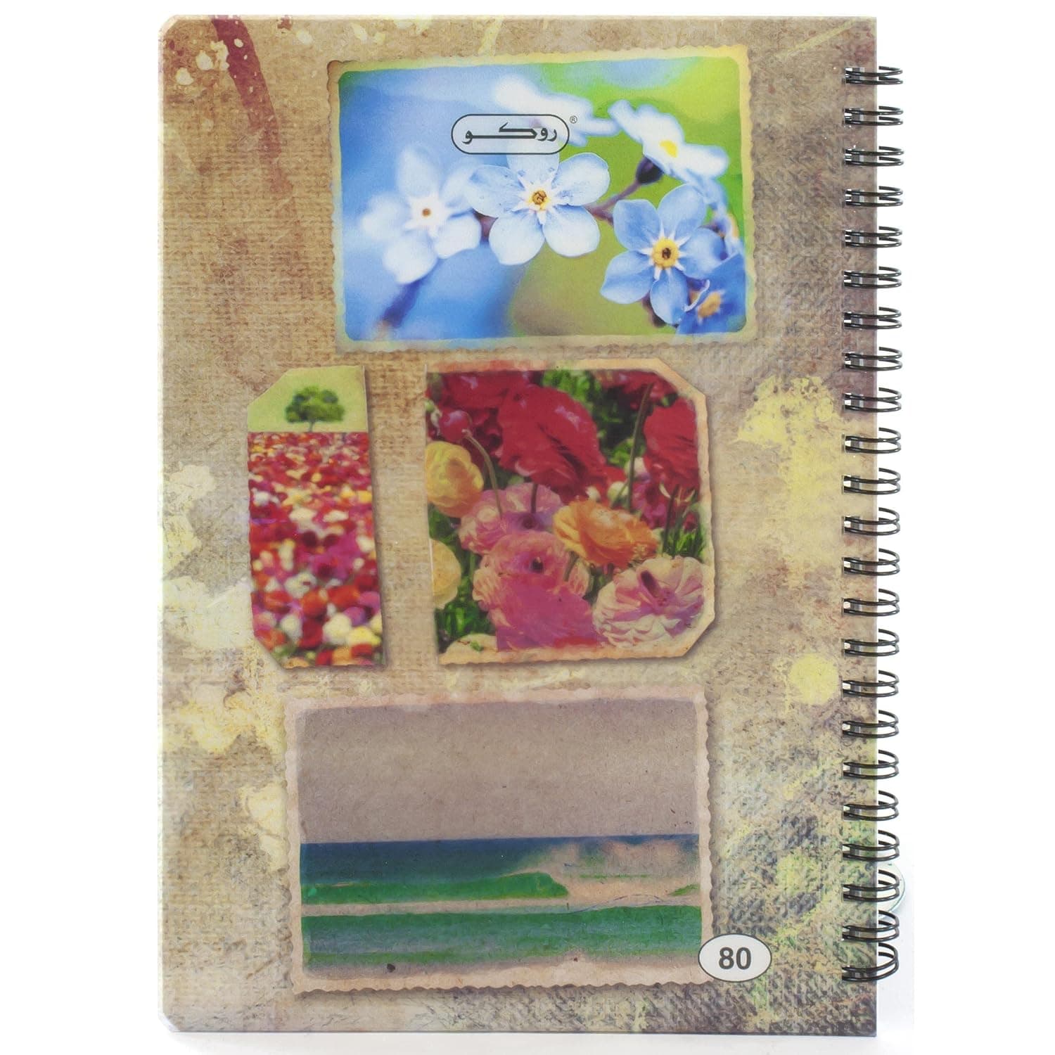 Roco Single Ruled A5 160 Pages Notebook, Assorted