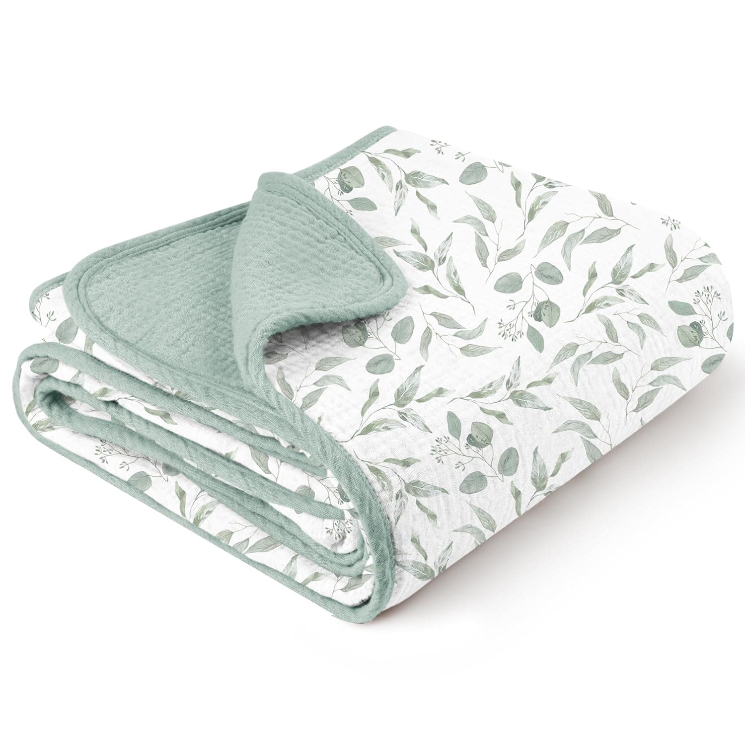 Joyzzz Baby Blanket, 100 Percent Cotton Muslin Swaddle Blanket for Newborn, Soft Lightweight Baby Swaddling Wrap for Infant Toddler Nursery Bedding