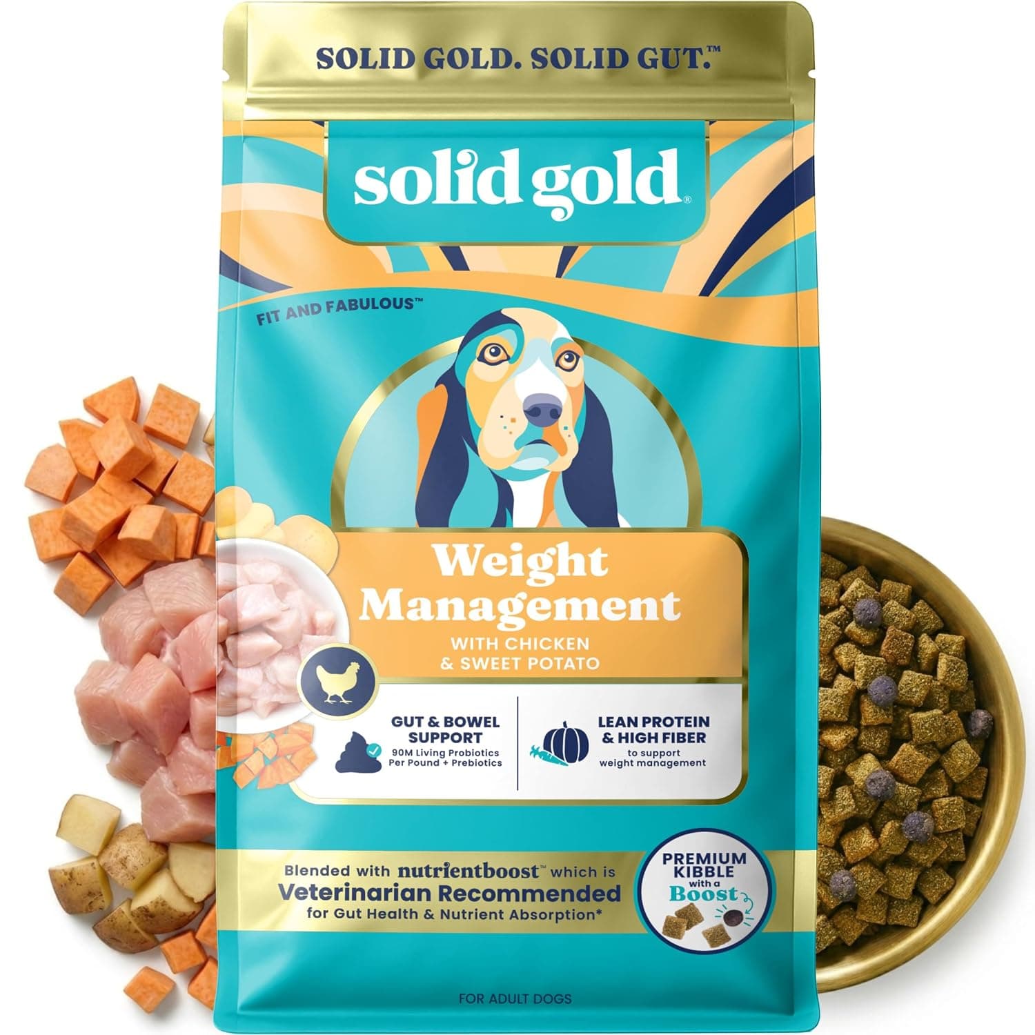 Solid Gold Weight Management Chicken Grain Free Dry Dog Food, 3.75LB