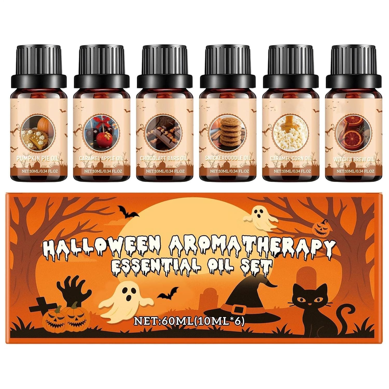 Diffuser Oil Long-Lasting Lightweight Natural Portable | Halloween Aromatherapy Diffuser Oil for Women Adults Home Indoor Bedroom