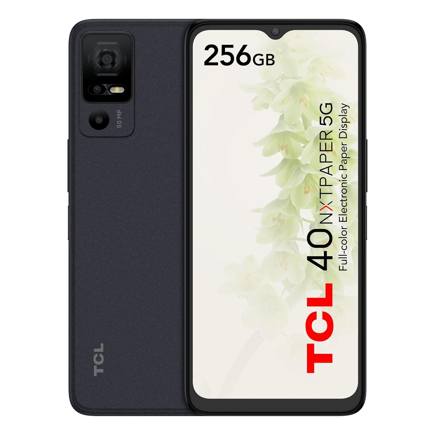 TCL 40 NxtPaper DUAL SIM 256GB ROM + 6GB RAM (GSM ONLY | NO CDMA) Factory Unlocked 4G/LTE Smartphone (Starlight Black) - International Version