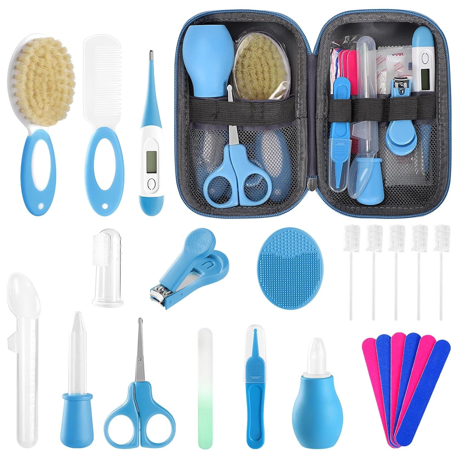 POPYJAN Baby Healthcare and Grooming Kit for Newborn Kids, 36PCS Upgraded Safety Baby Care Kit, Newborn Nursery Health Care Set, Baby Care Products