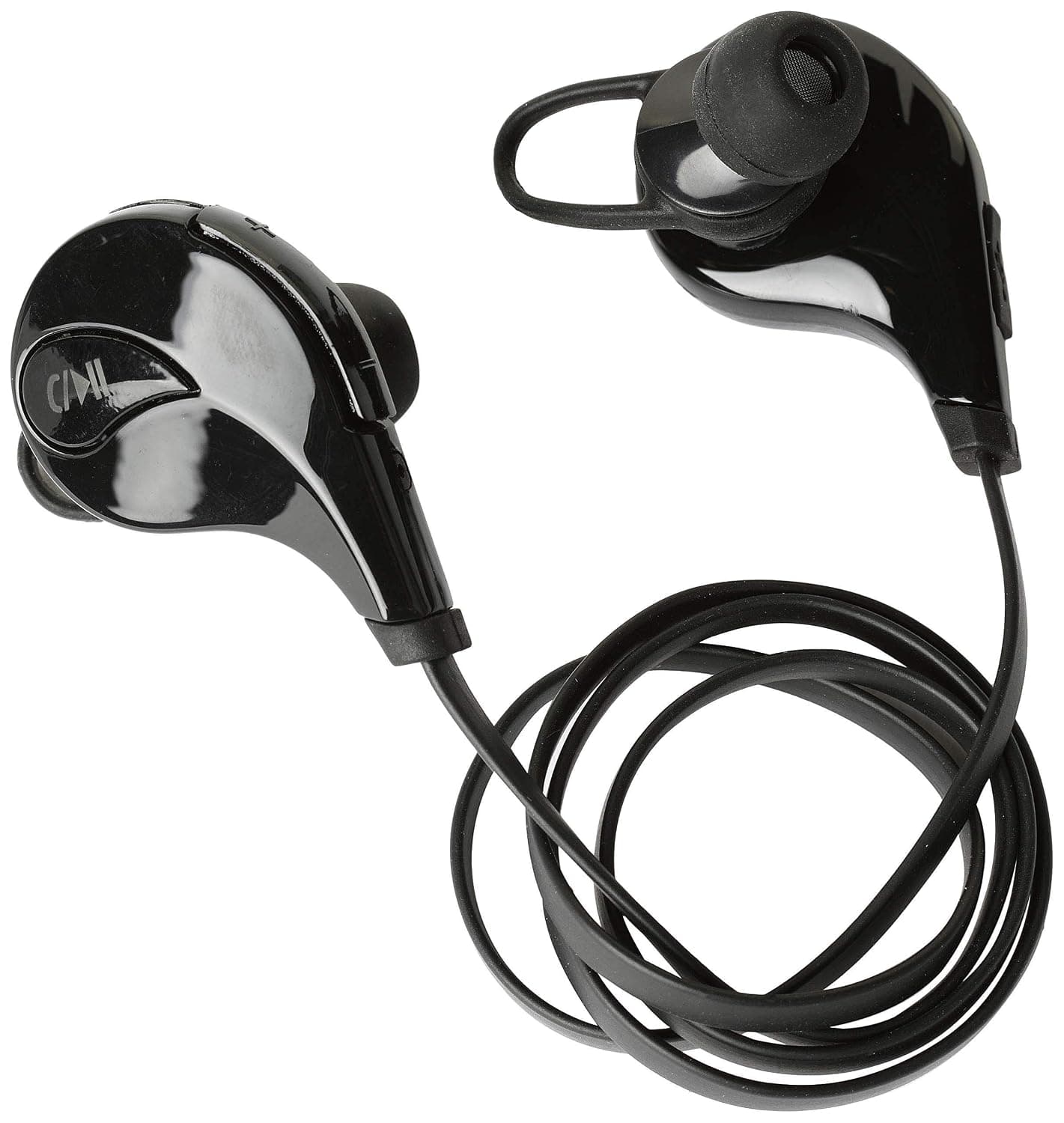 Bluetooth Sport Earphones for Samsung Galaxy S10 Smartphone Wireless Headphones with Buttons Hands-Free Universal Black