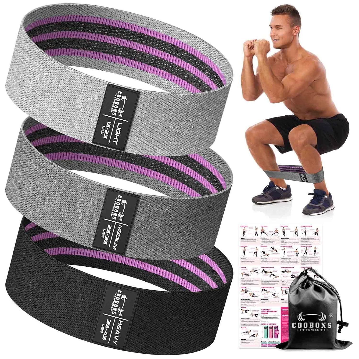 Resistance Bands Set - Exercise Bands with Handles for Resistance Training Equipment for Exercise Fitness, Physical Therapy, Home Workouts…