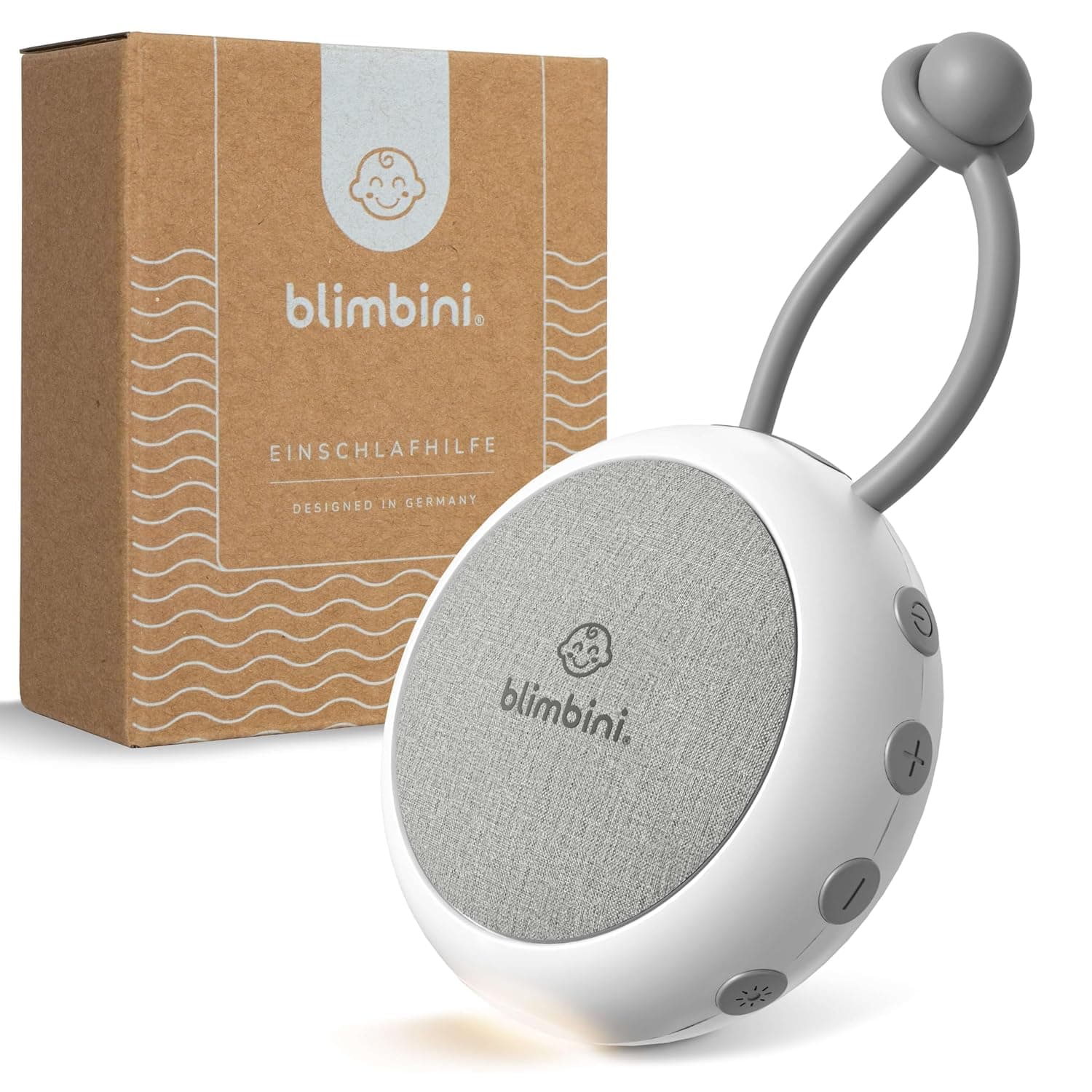Sleep Aid - White Noise Machine for Babies and Adults - 14 Soothing Sounds + 7 Songs - Dimmable Night Light - Timer Function - Silicone Loop - Portable for Travel - USB-C