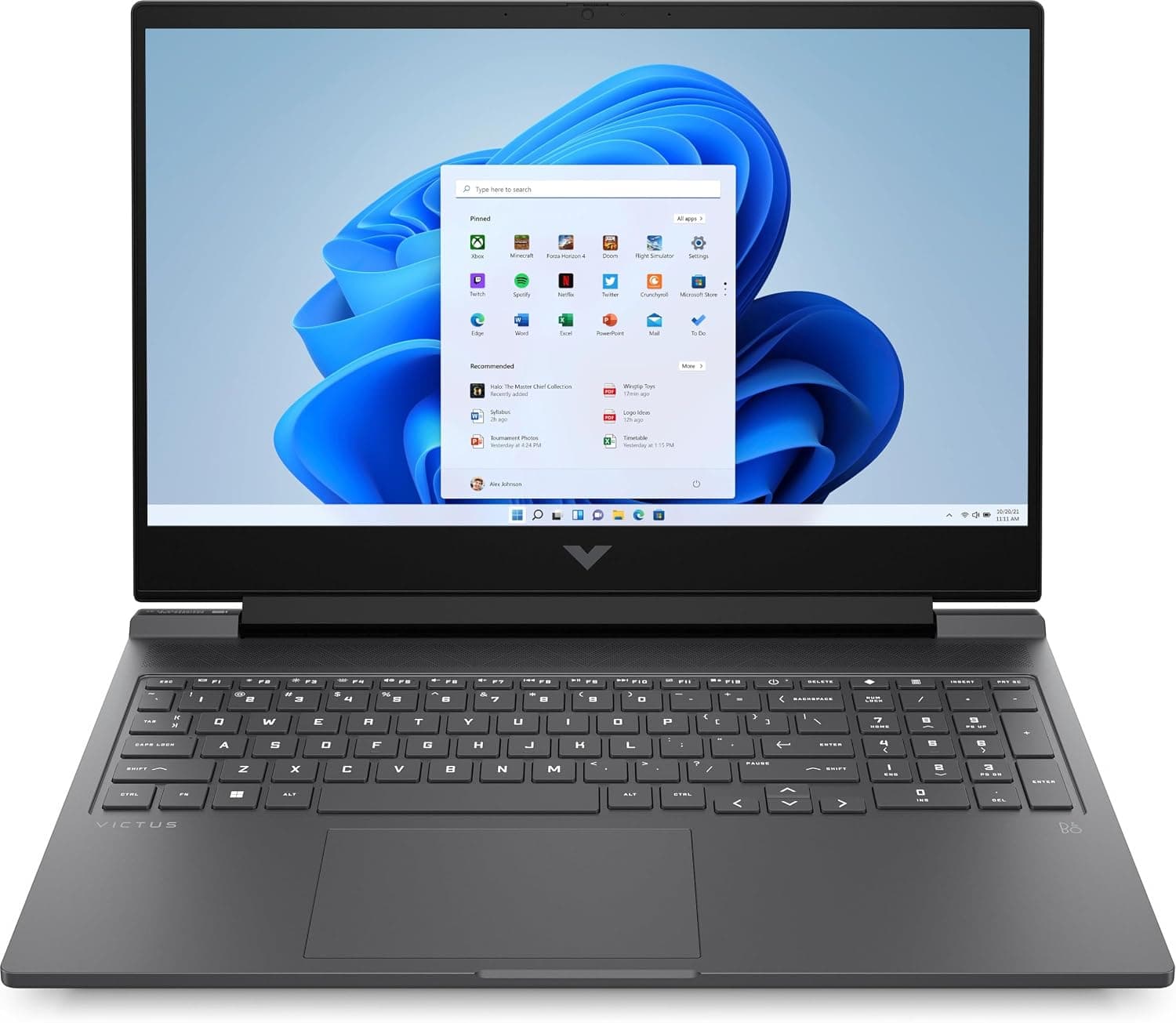 Victus Gaming Laptop 16-r0005nx, 16.1" FHD, Intel Core i7-13700H (13th Gen), NVIDIA GeForce RTX 4050, 16GB RAM, 1TB SSD, Windows 11 Home, Mica silver - 88H73EA