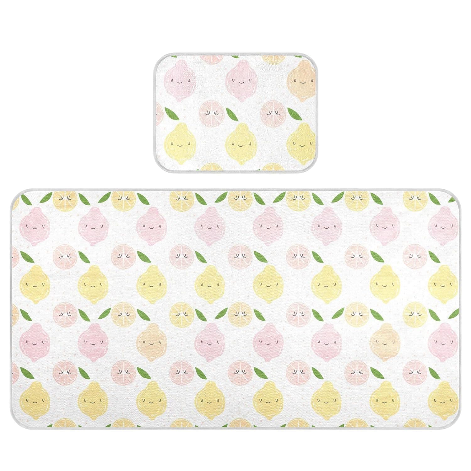 Cute Lemons Baby Cooling Mattress Pad, Soft & Breathable Cooling Mat Keep Baby Cool in Summer 28x52 in, Nursery Essential