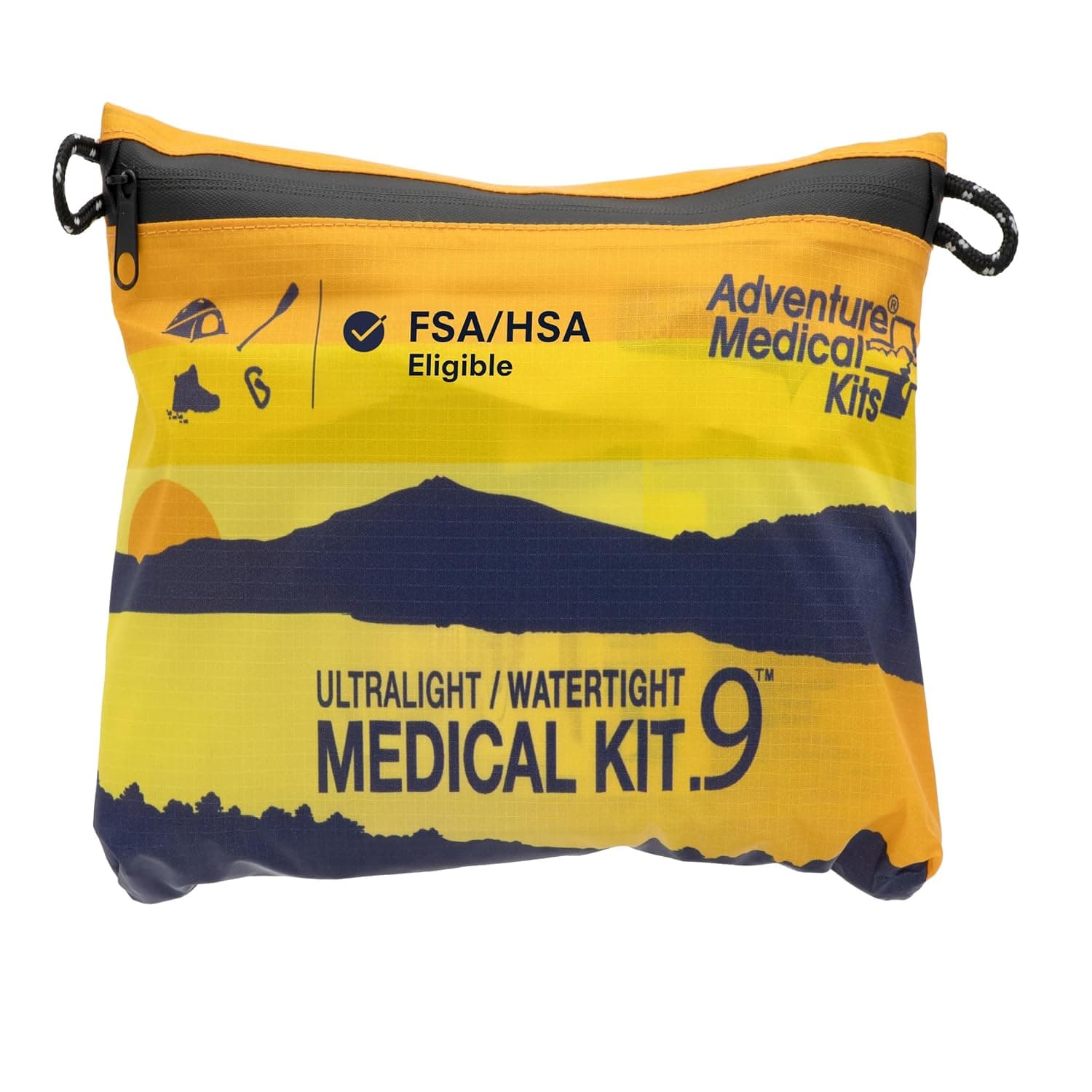 Adventure Medical Kit Ultralight/Watertight Medical Kit .9 - Up to 4 People, Up to 4 Days - Includes Bandages, Blister Essentials & More - Perfect for Hiking, Biking & Climbing