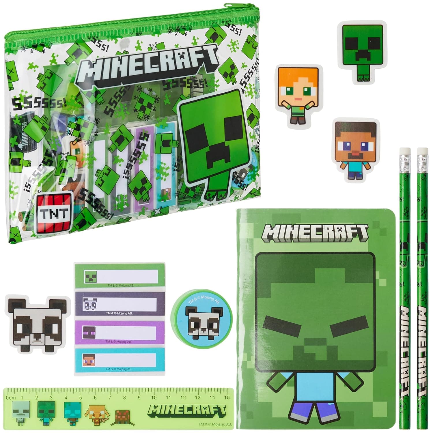Minecraft PVC Filled Stationery Set
