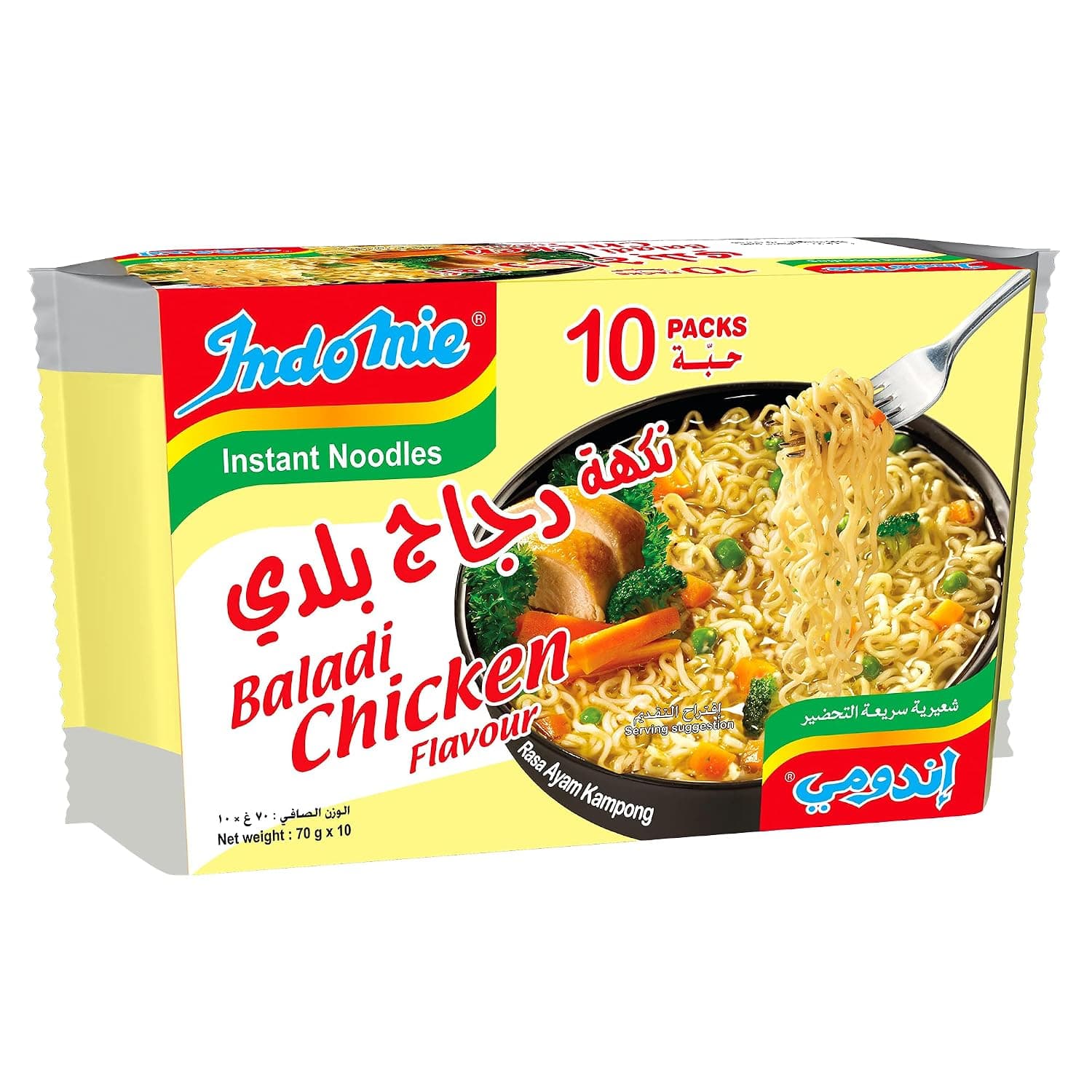 Indomie Chicken, 10 X 70 gm
