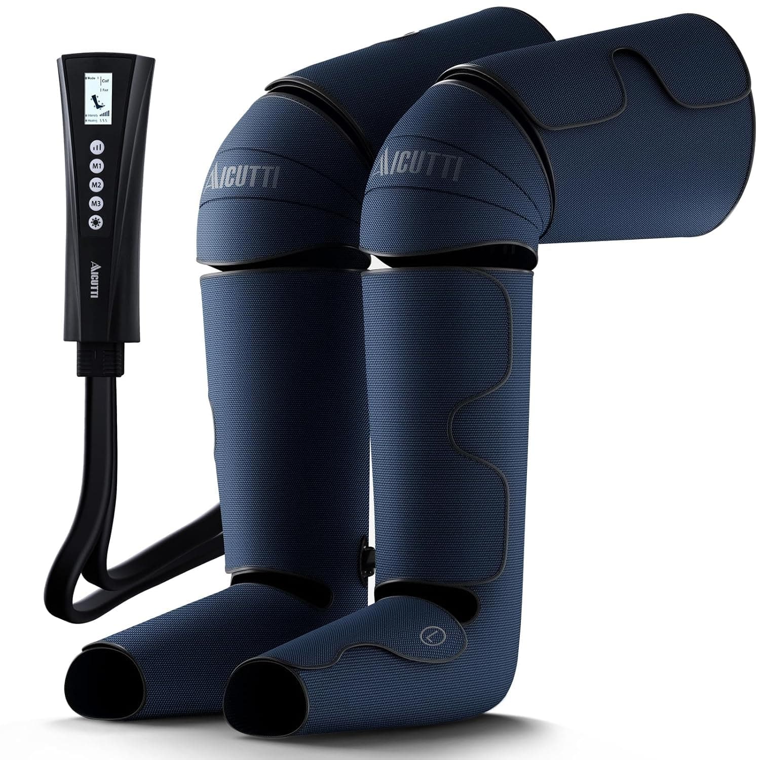 AICUTTI Air Compression Leg Massager with Heat for Foot, Calf, Knee & Thigh - Gifts for Christmas, Mother's Day, Father's Day - Leg Massage Boots for Women & Men - Relieves Muscle Tension and Pain