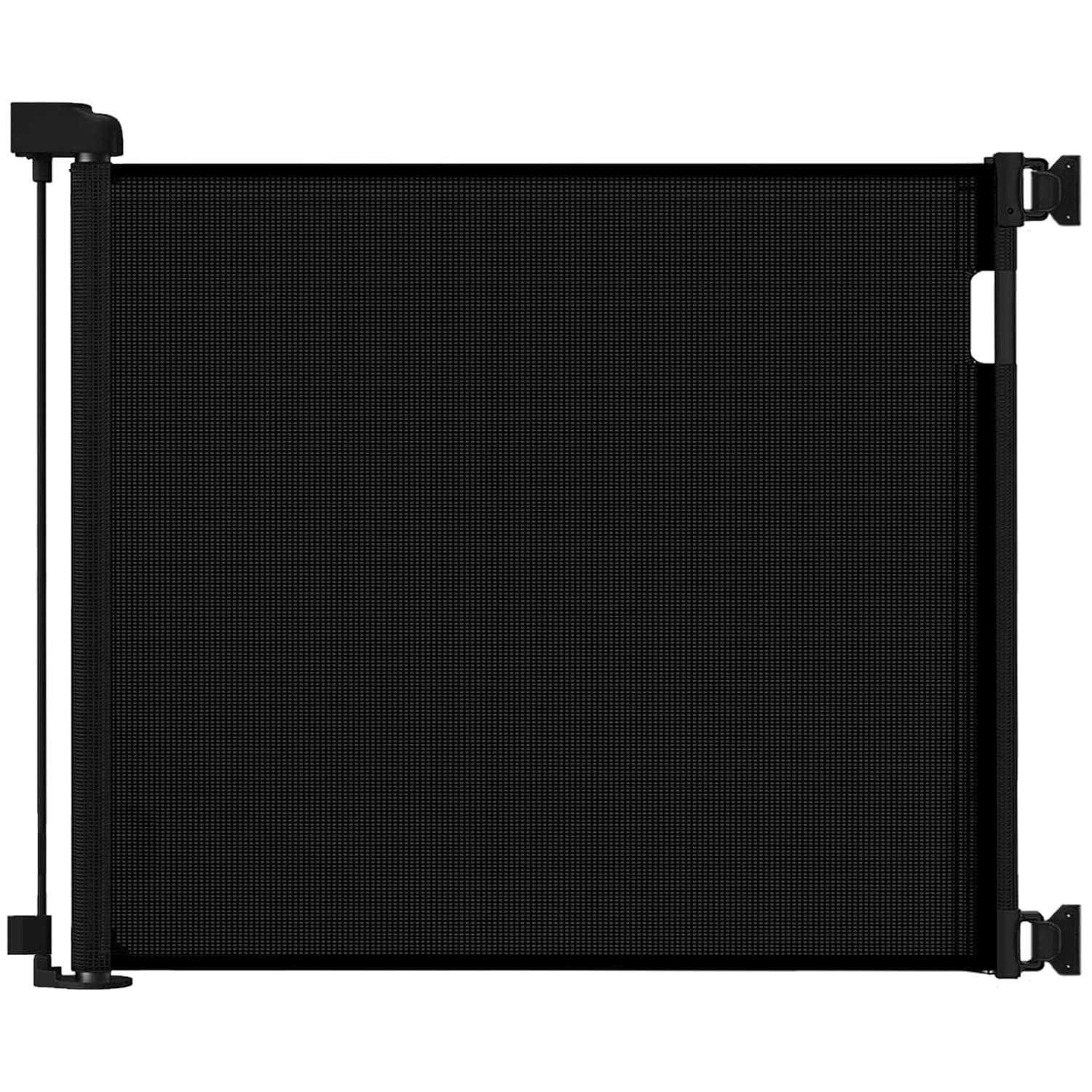 Veraste Retractable Baby Gate,Mesh Baby Gate or Mesh Dog Gate,33" Tall,Extends up to 55" Wide,Child Safety Gate for Doorways, Stairs, Hallways, Indoor/Outdoor(Black,33"x55"