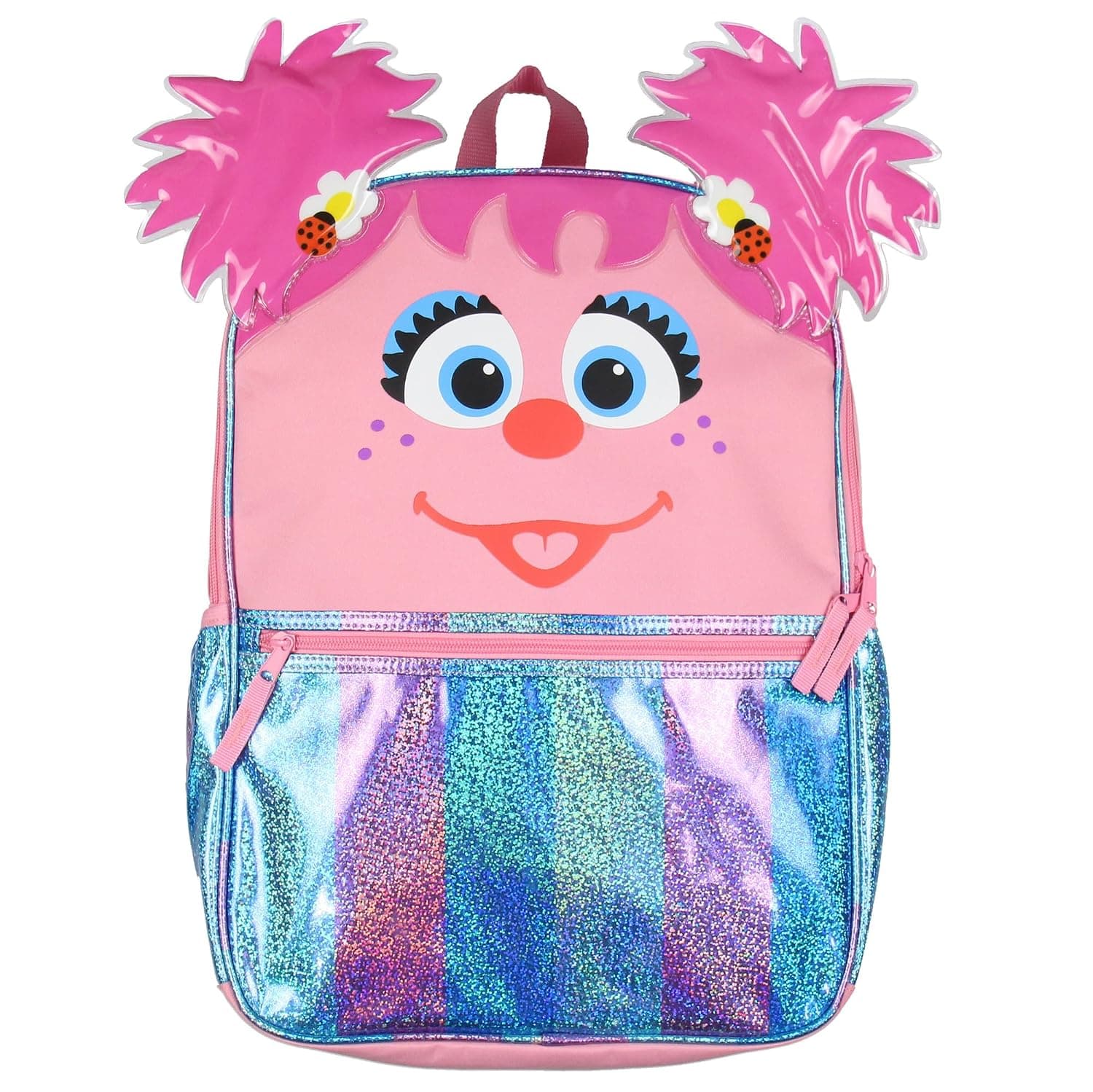 Sesame Street Abby Cadabby Girls Kids School Backpack 17" Cute Book Bag with Padded Adjustable Straps