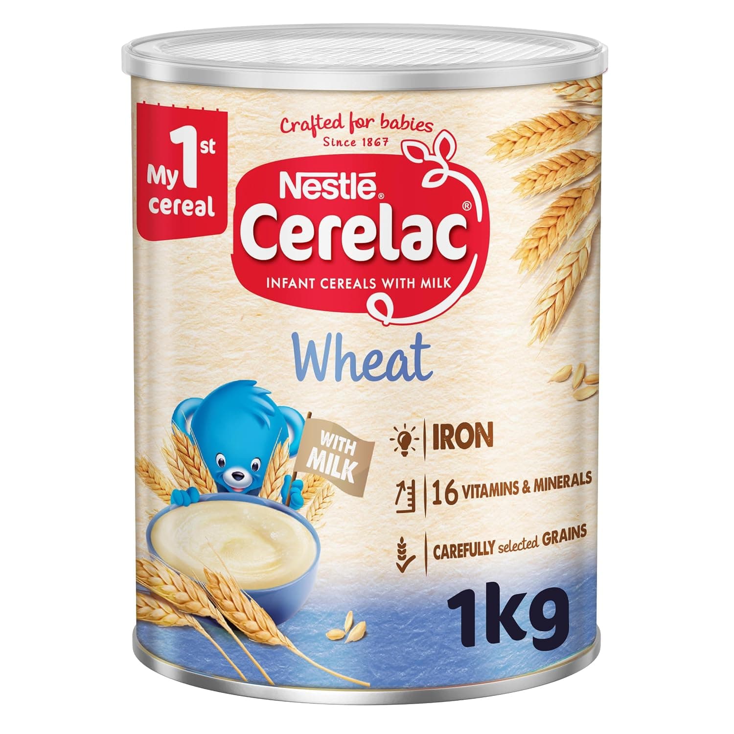 Nestle Cerelac Infant Cereals With Milk, Wheat, baby Food 1kg