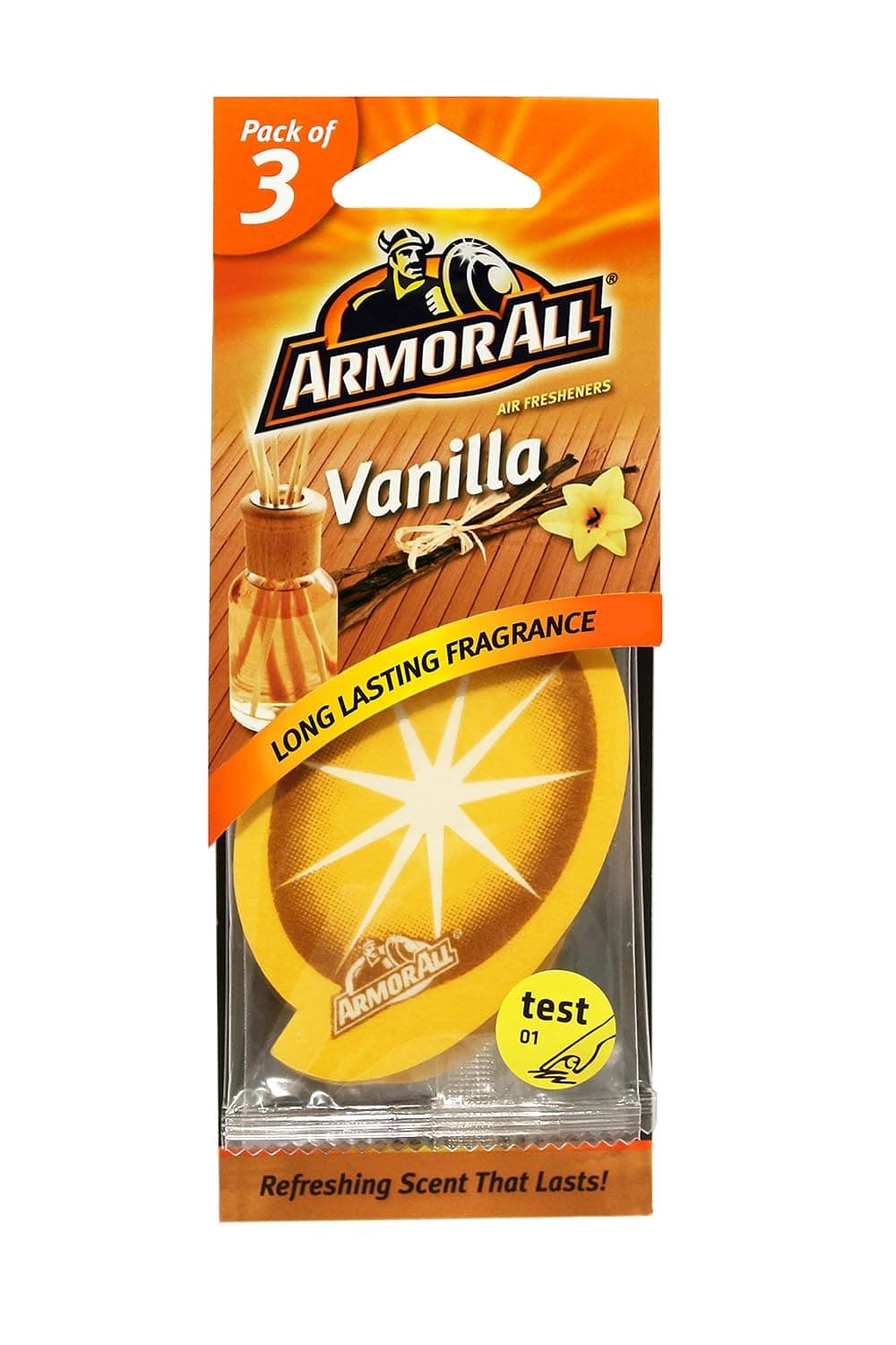 Armorall Air Freshener Card Vanila, Beige, 78524